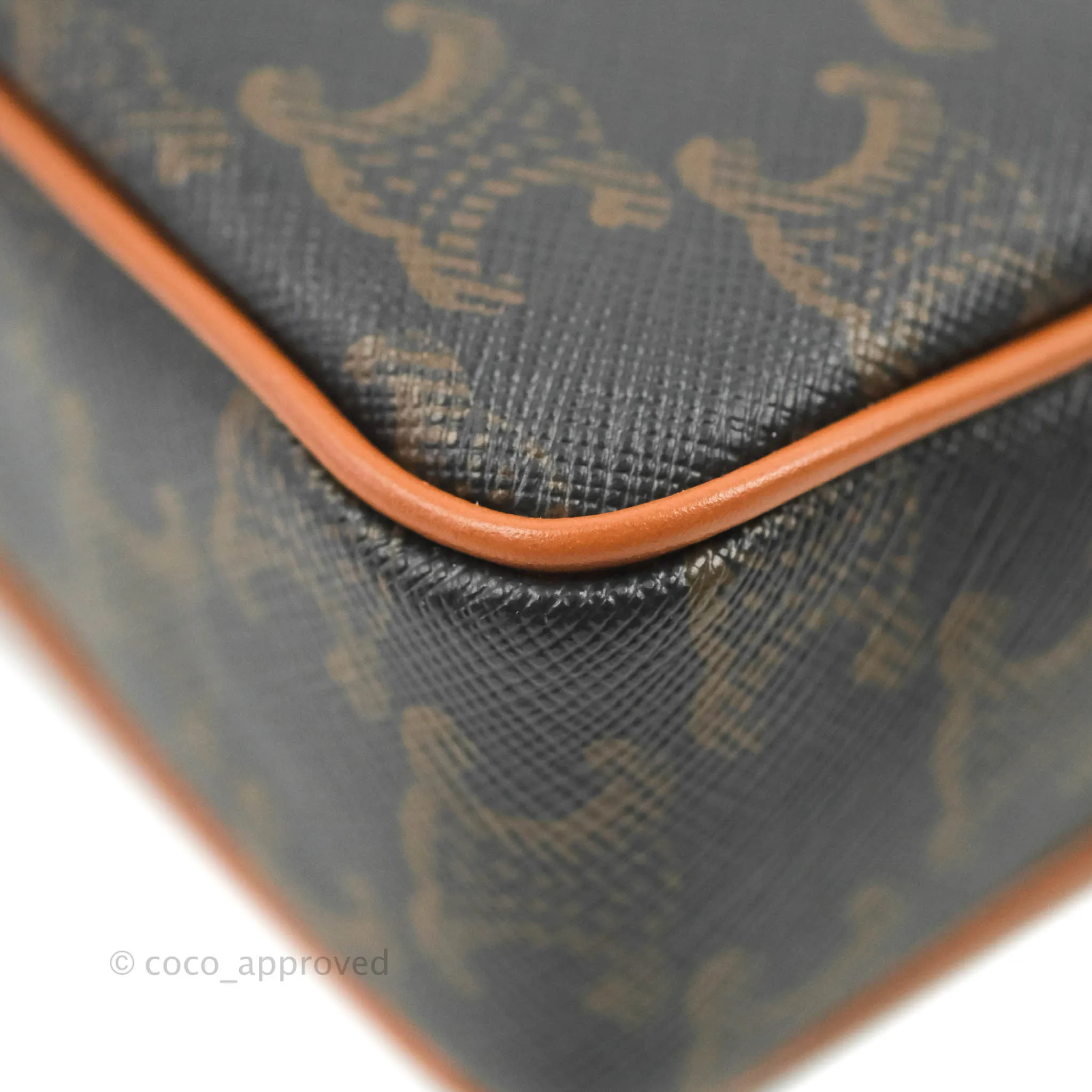 Celine Small Patapans in Triomphe Canvas Tan