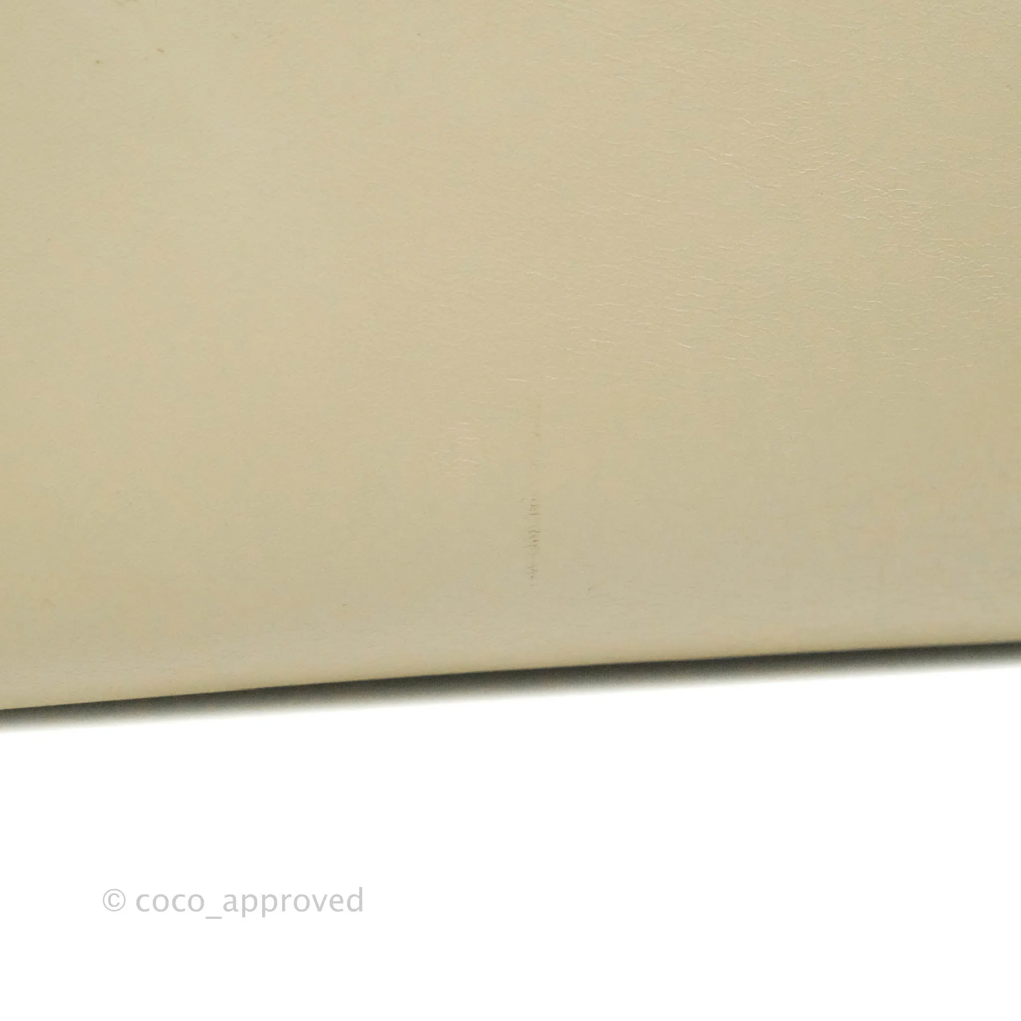Celine Small Sleek Calfskin Tri-Color Trapeze Ivory