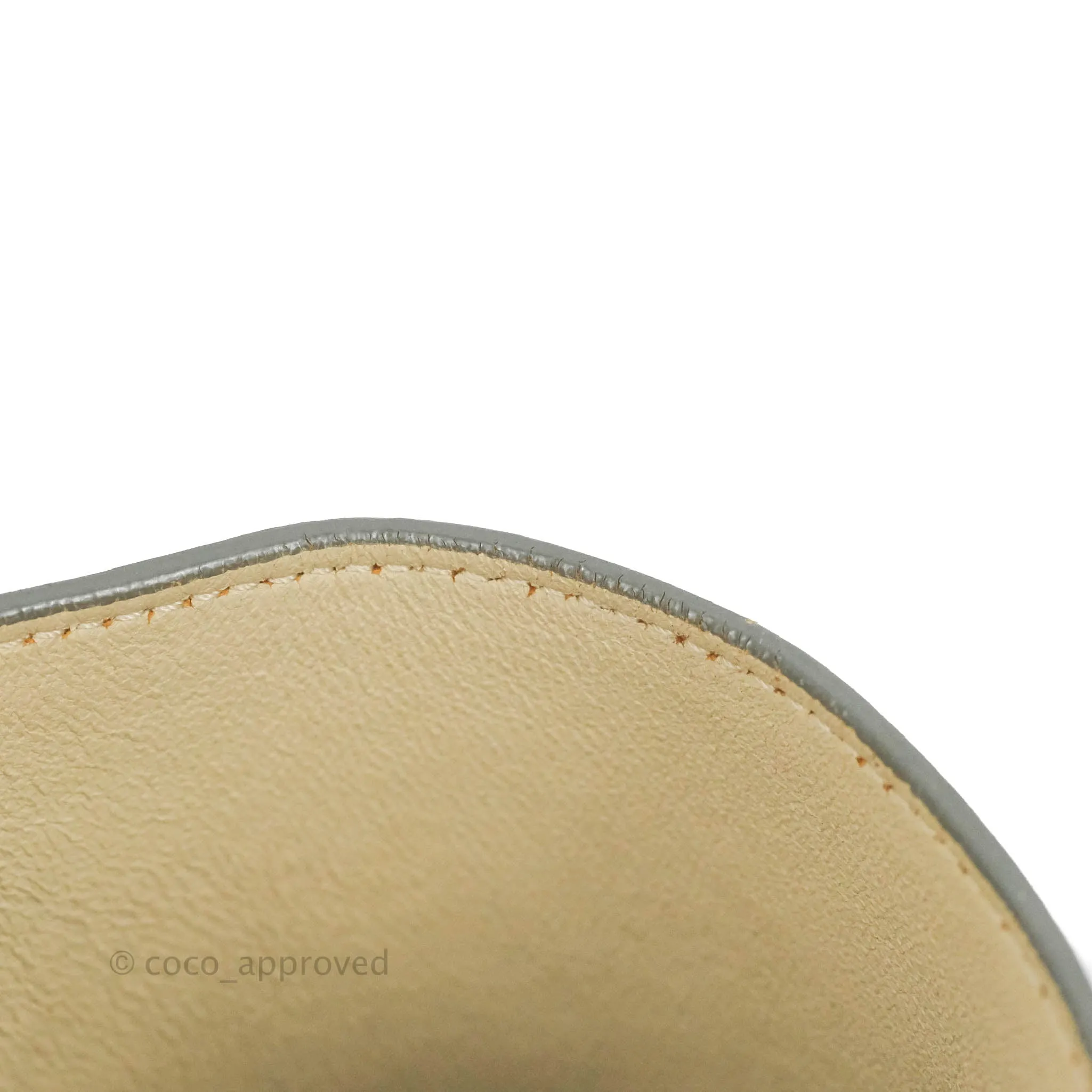 Celine Small Sleek Calfskin Tri-Color Trapeze Ivory
