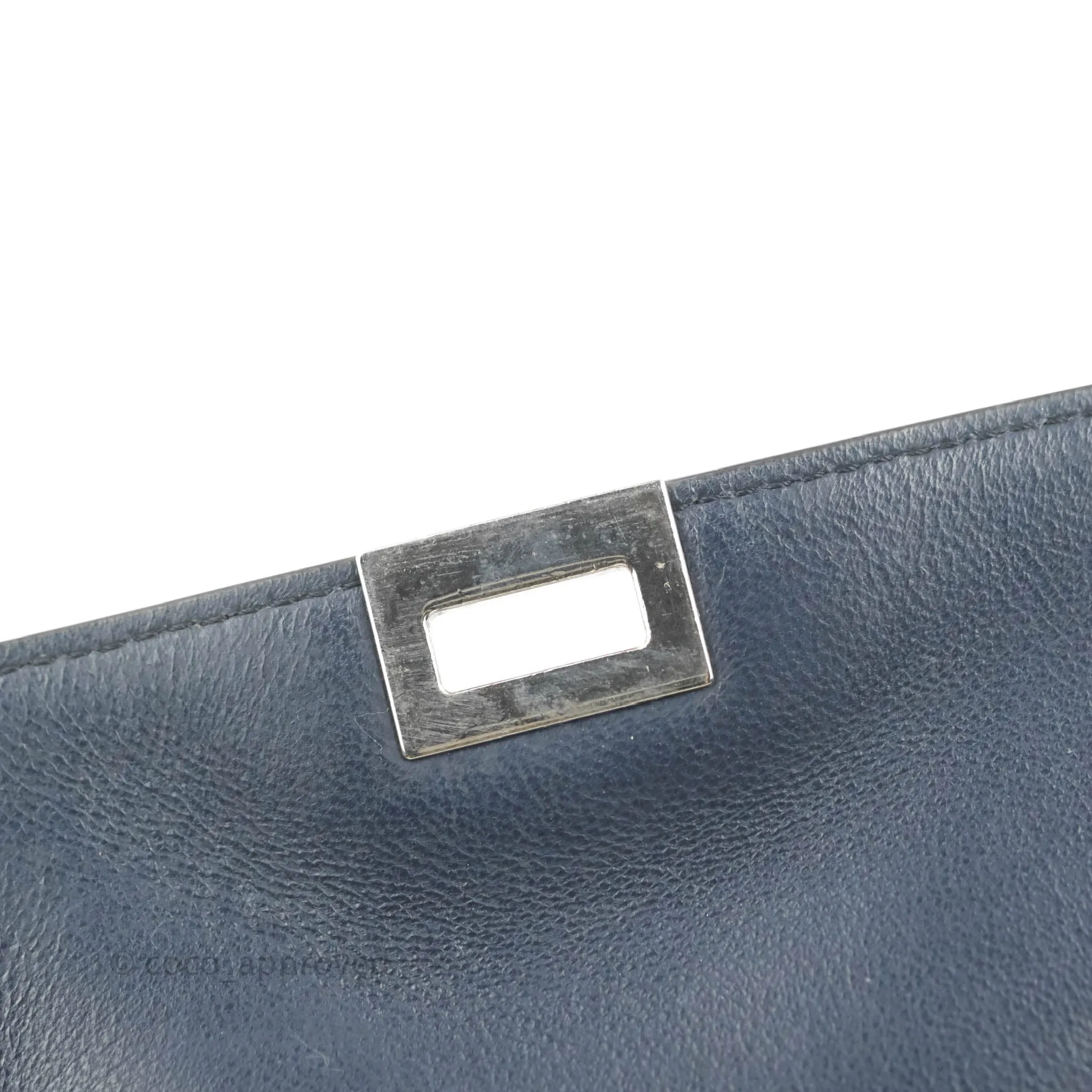 Celine Small Sleek Trapeze Navy Calfskin