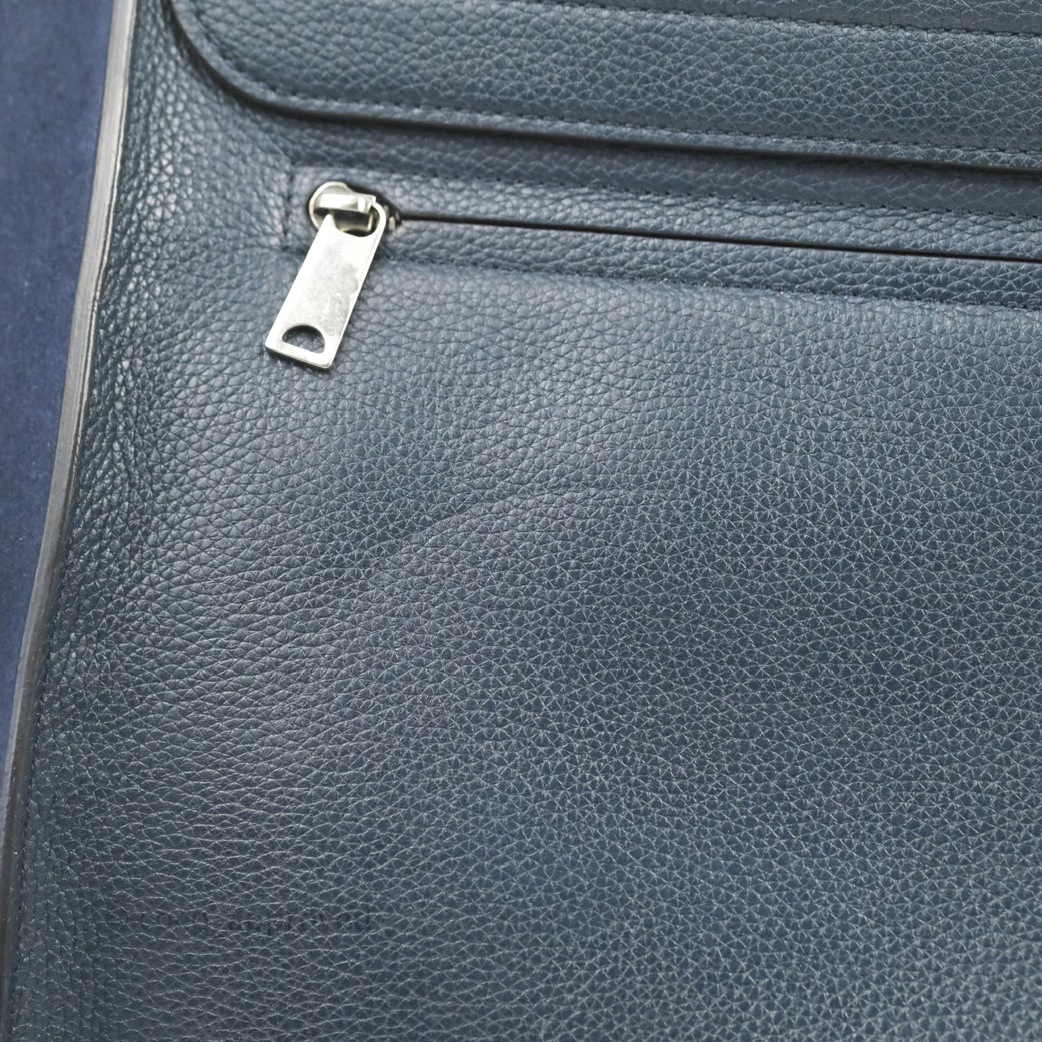 Celine Small Sleek Trapeze Navy Calfskin
