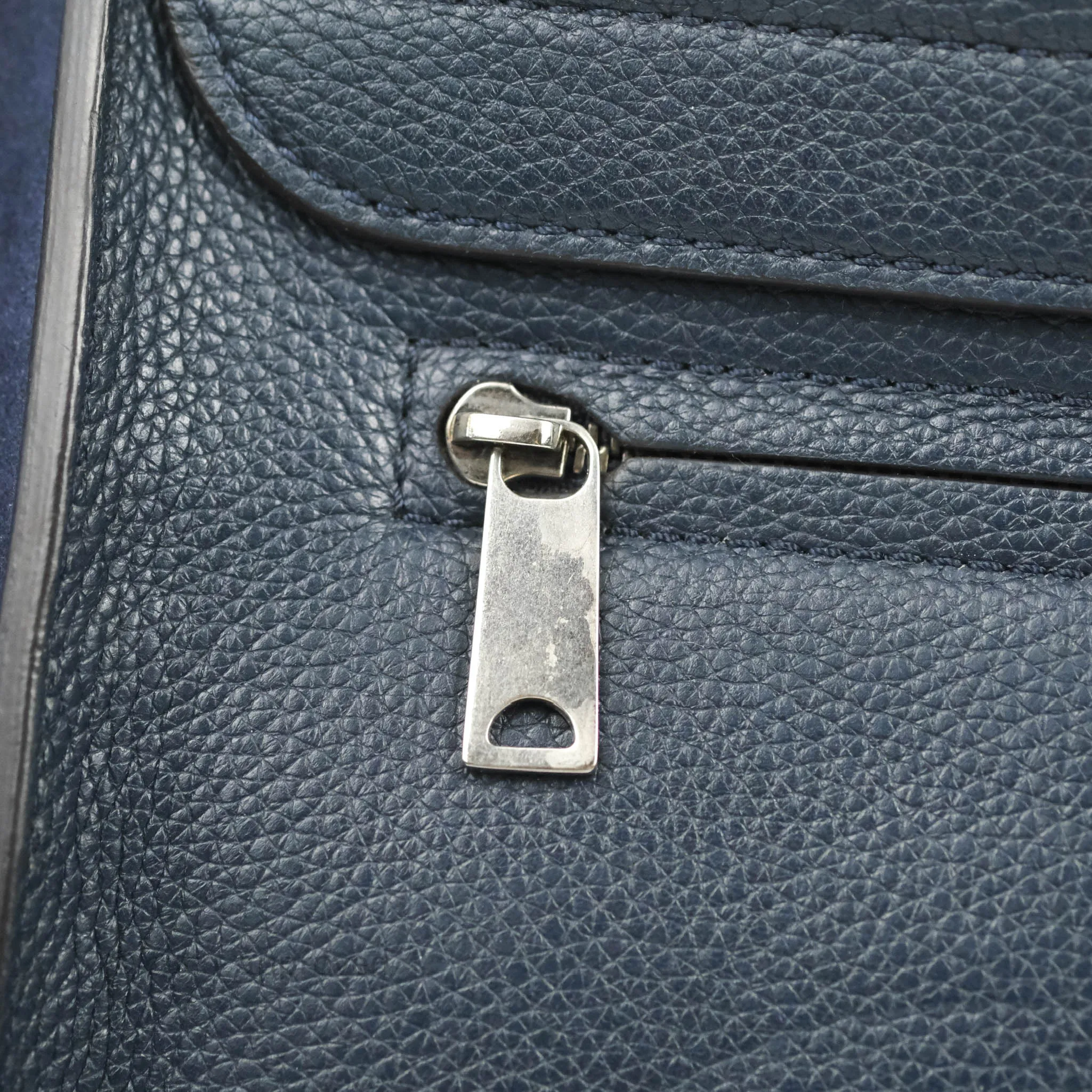 Celine Small Sleek Trapeze Navy Calfskin