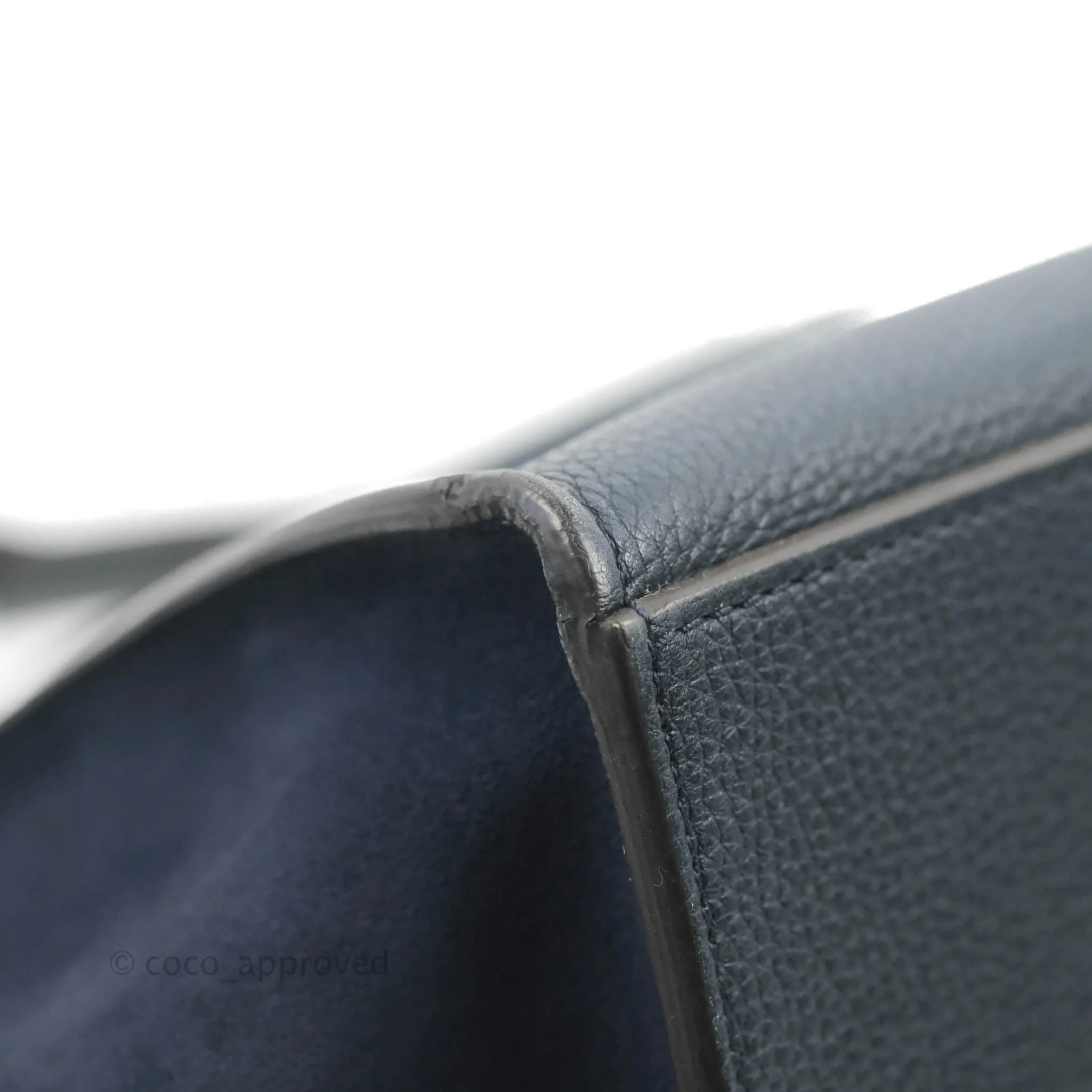 Celine Small Sleek Trapeze Navy Calfskin