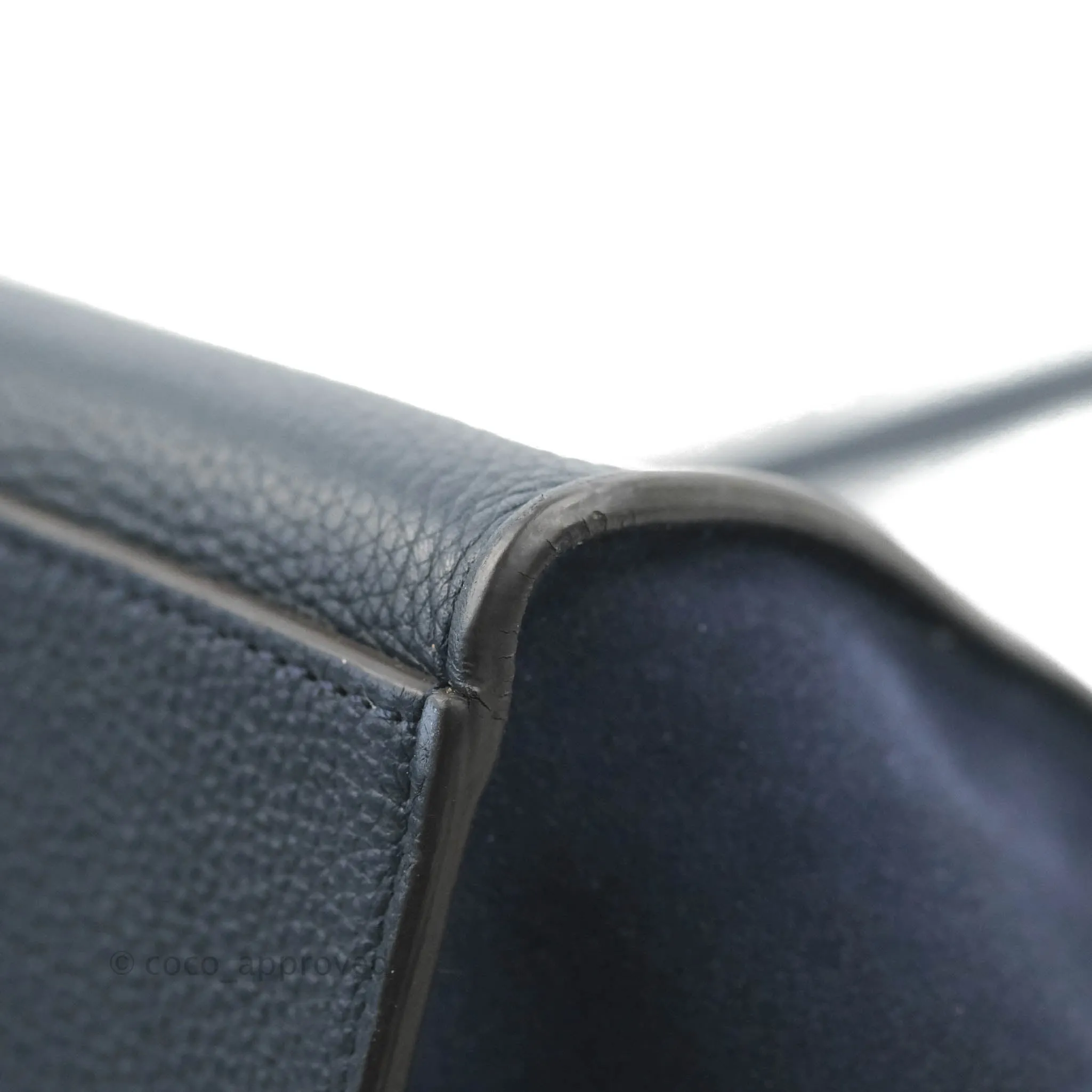 Celine Small Sleek Trapeze Navy Calfskin