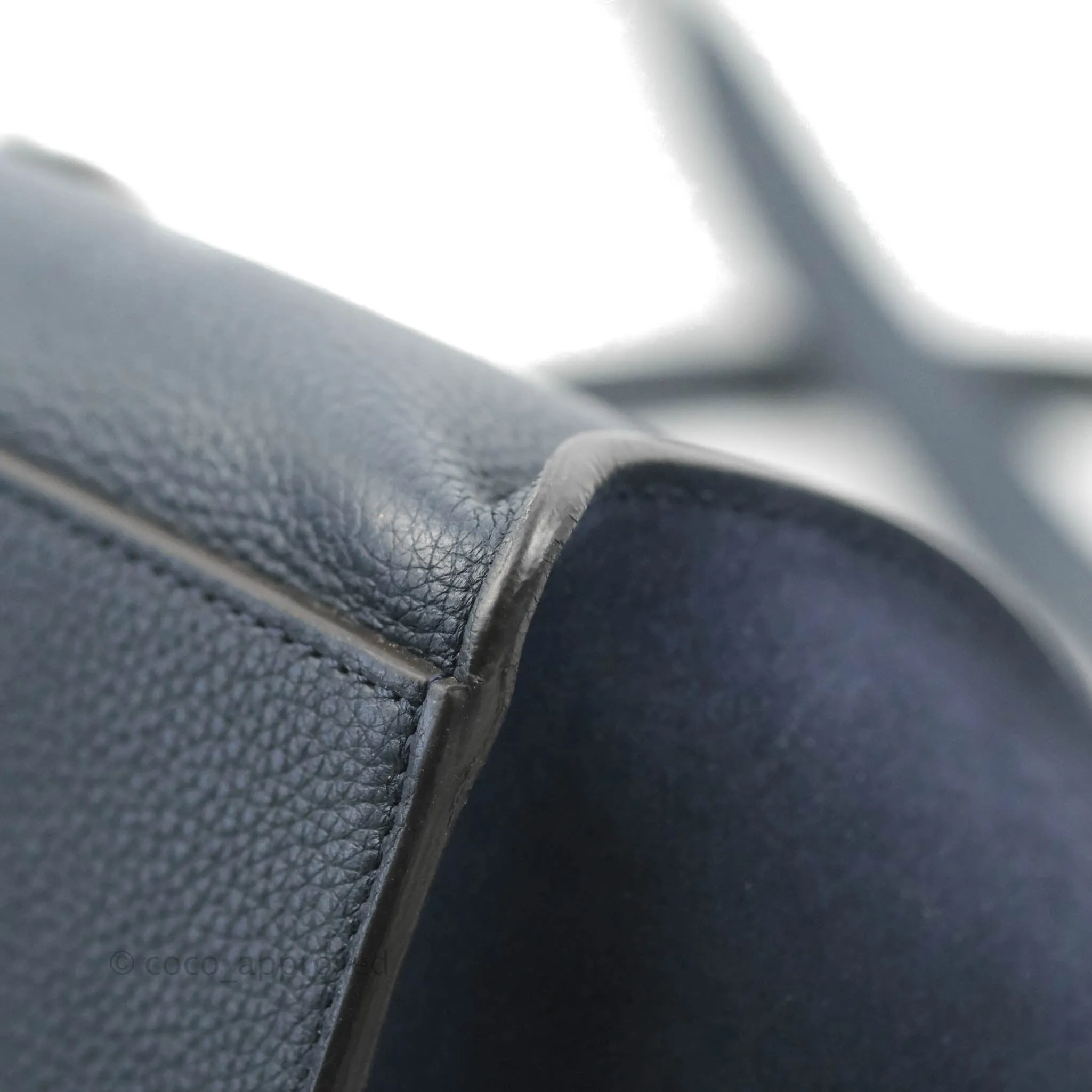 Celine Small Sleek Trapeze Navy Calfskin