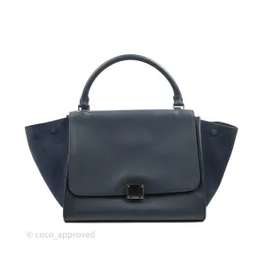 Celine Small Sleek Trapeze Navy Calfskin