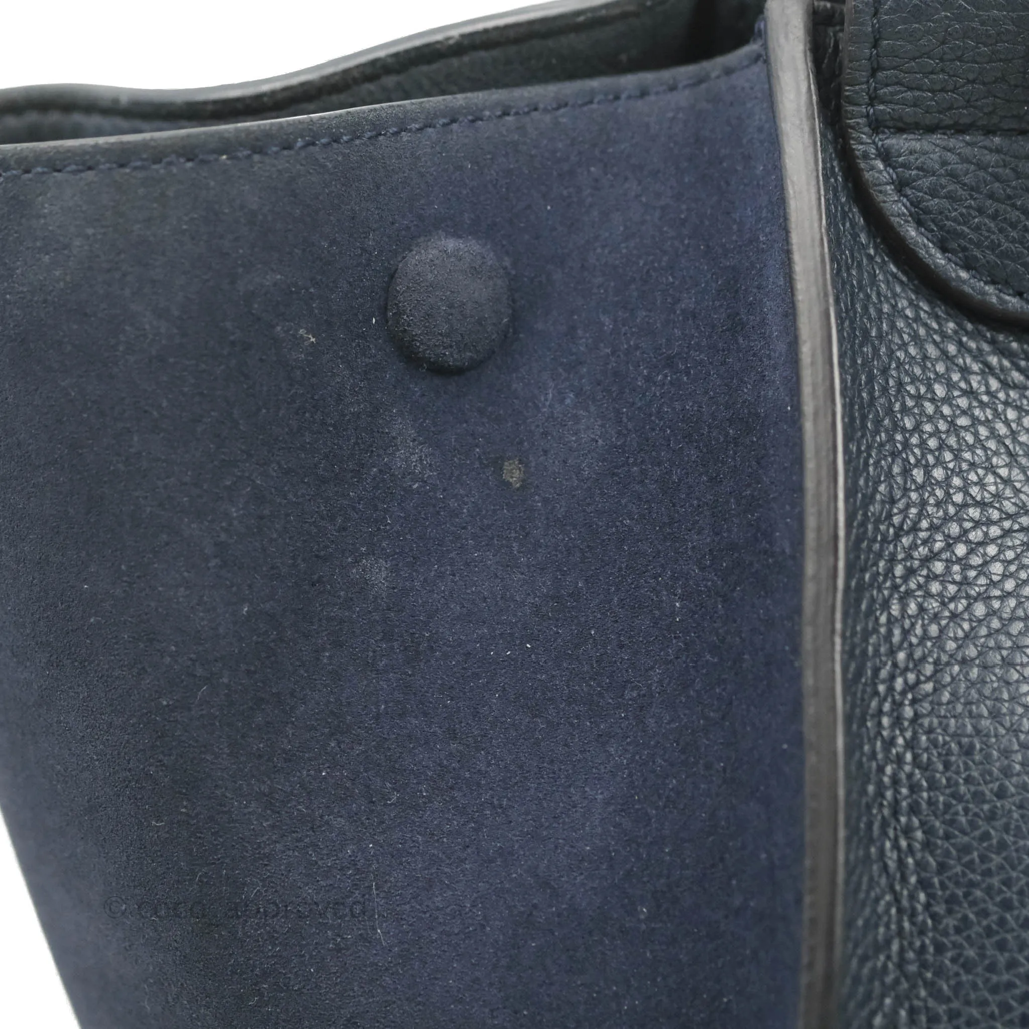 Celine Small Sleek Trapeze Navy Calfskin