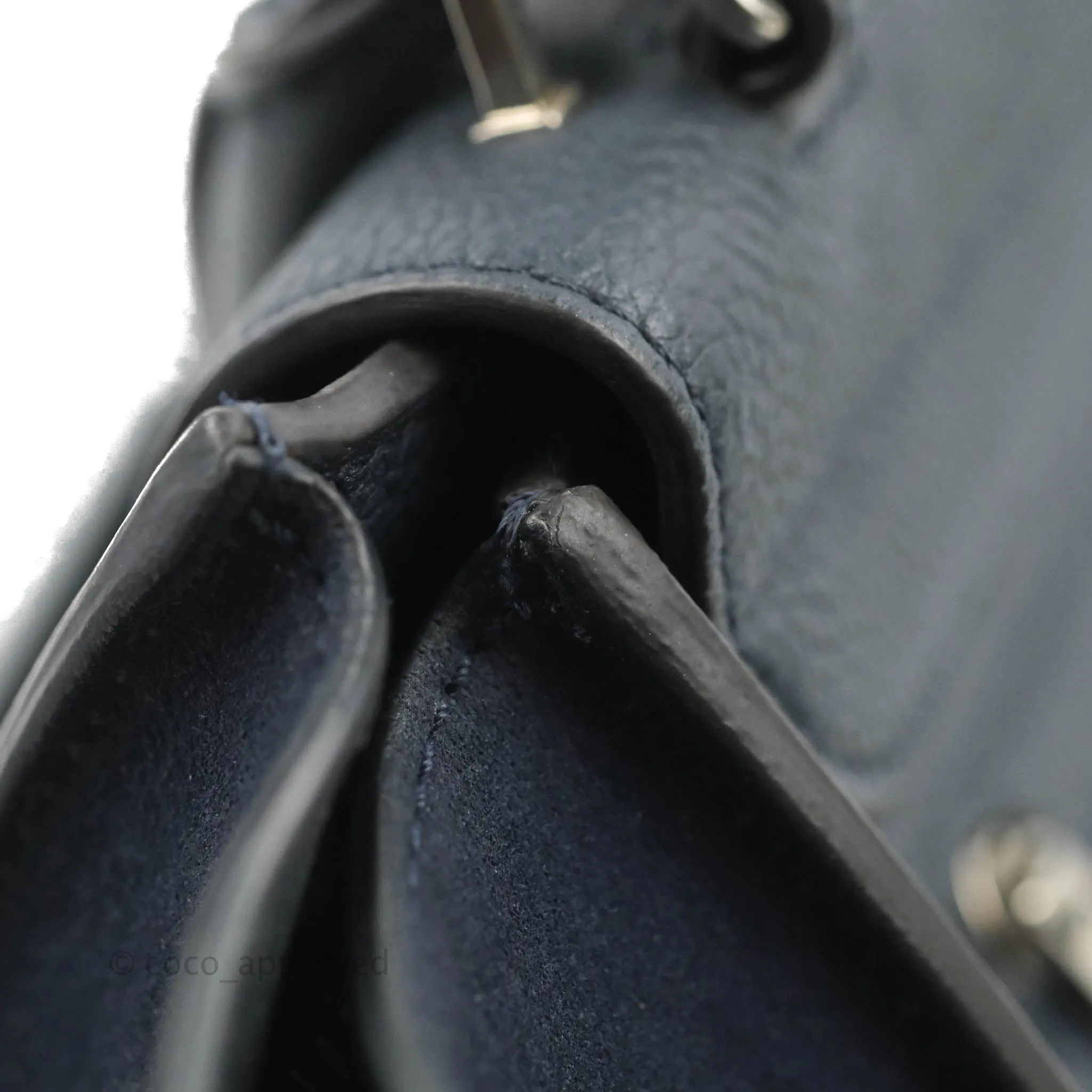 Celine Small Sleek Trapeze Navy Calfskin