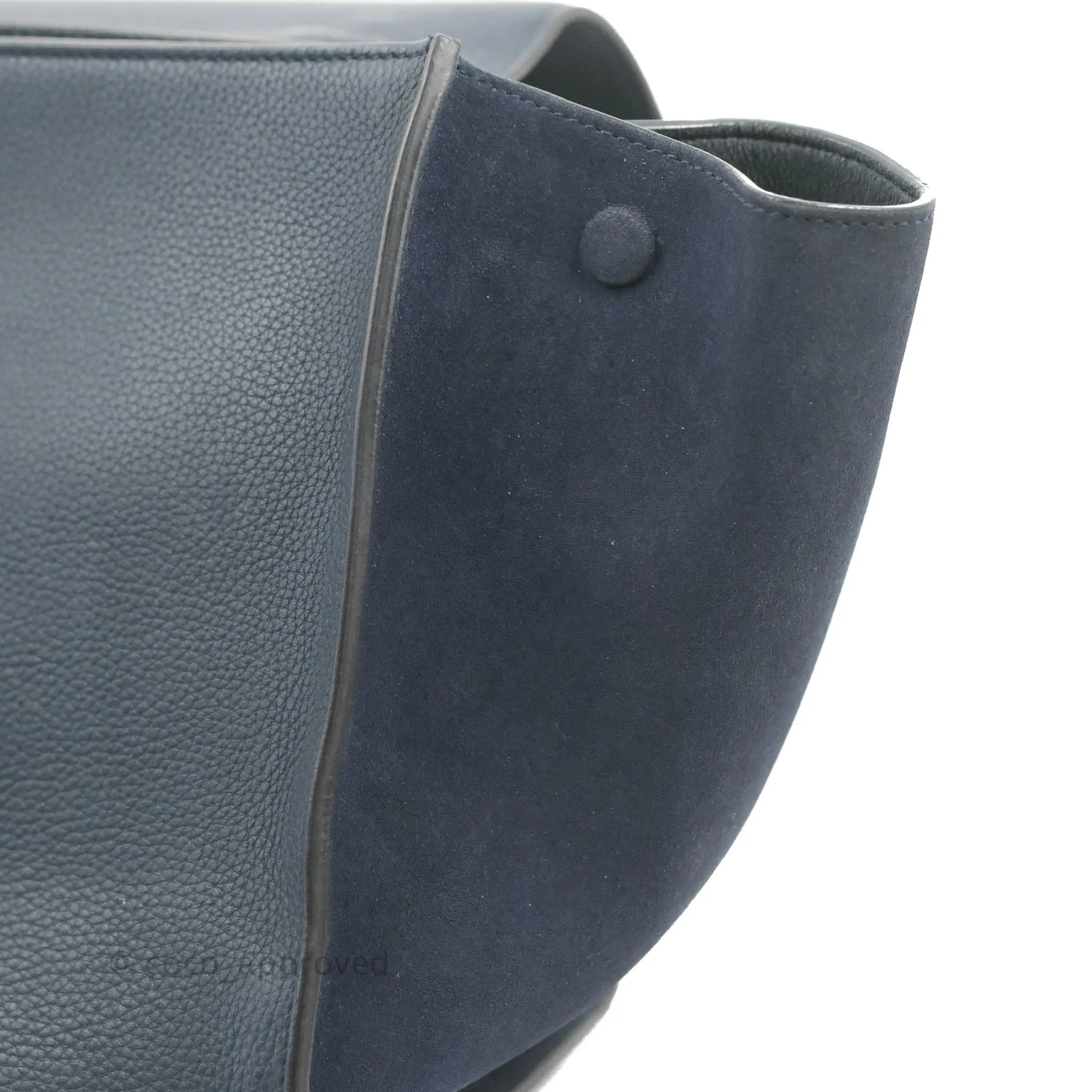 Celine Small Sleek Trapeze Navy Calfskin