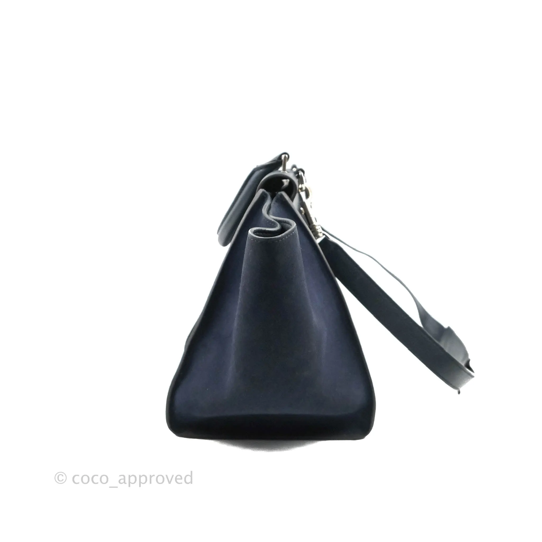 Celine Small Sleek Trapeze Navy Calfskin