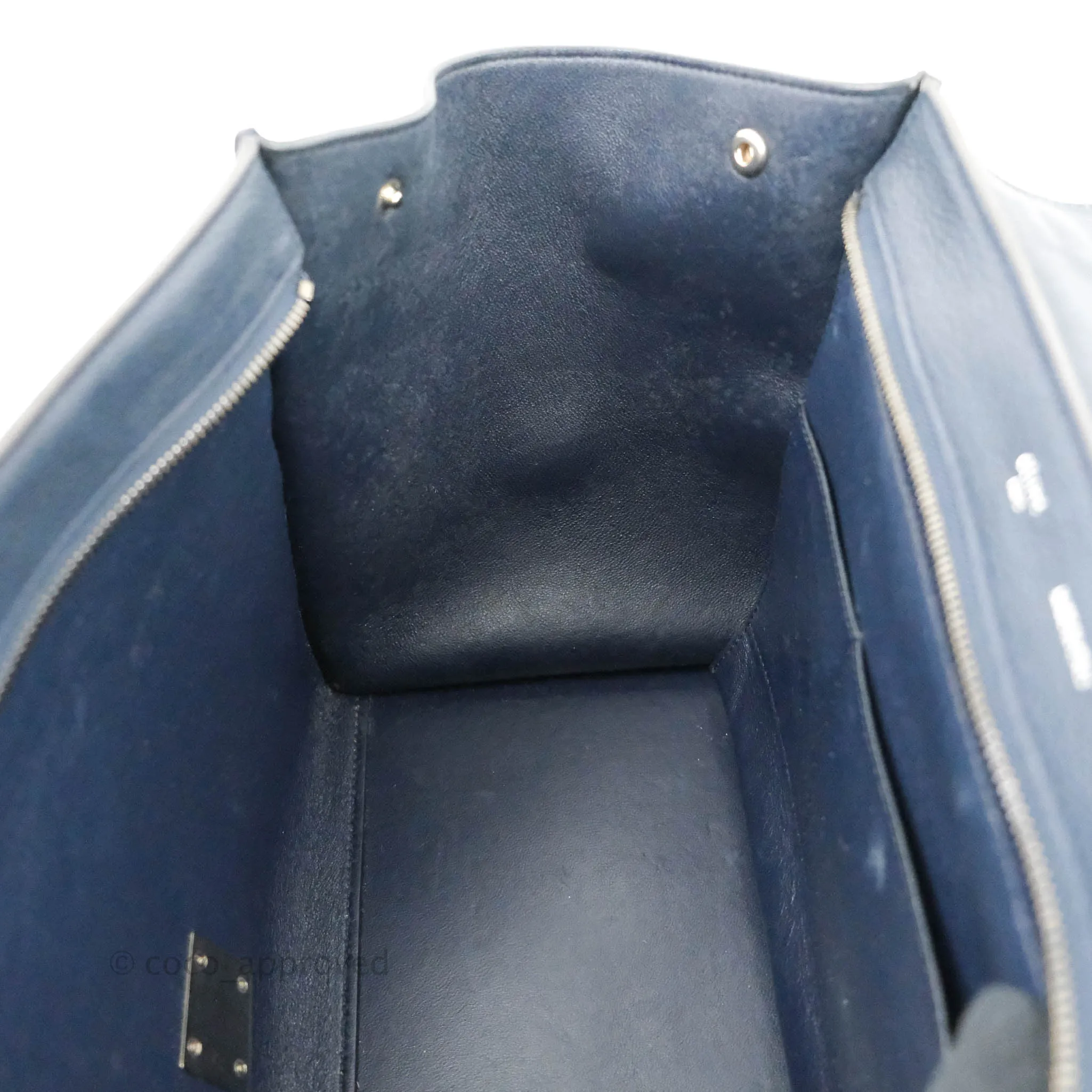 Celine Small Sleek Trapeze Navy Calfskin