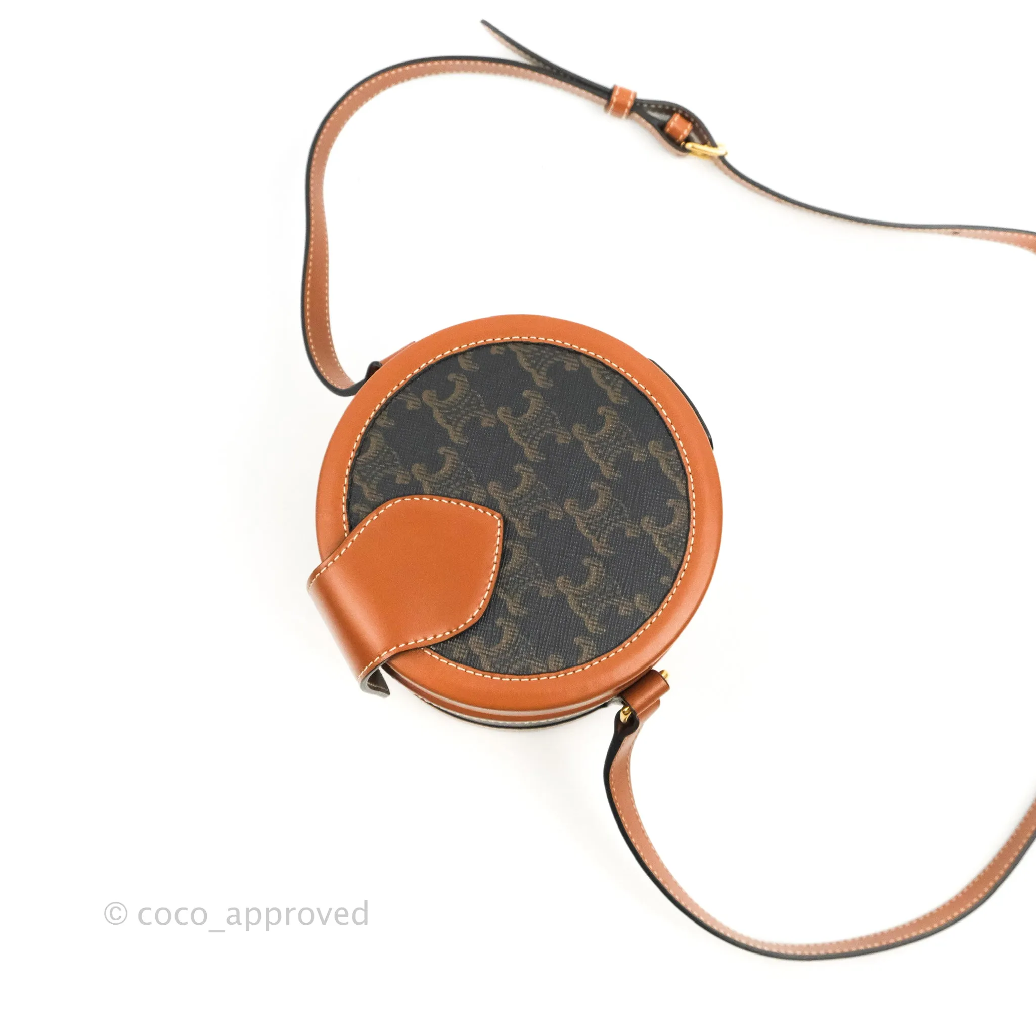 Celine Small Tambour Triomphe Canvas
