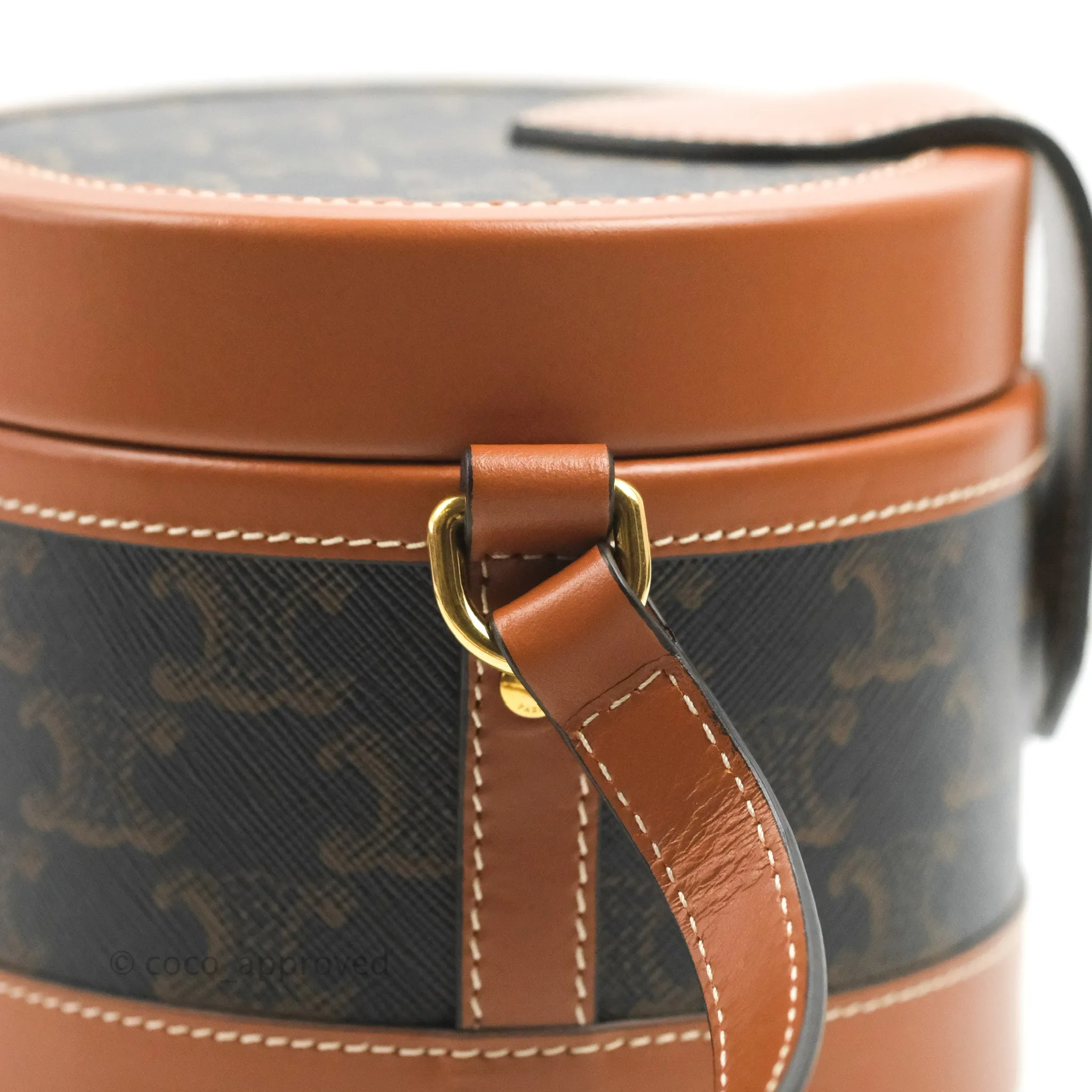 Celine Small Tambour Triomphe Canvas