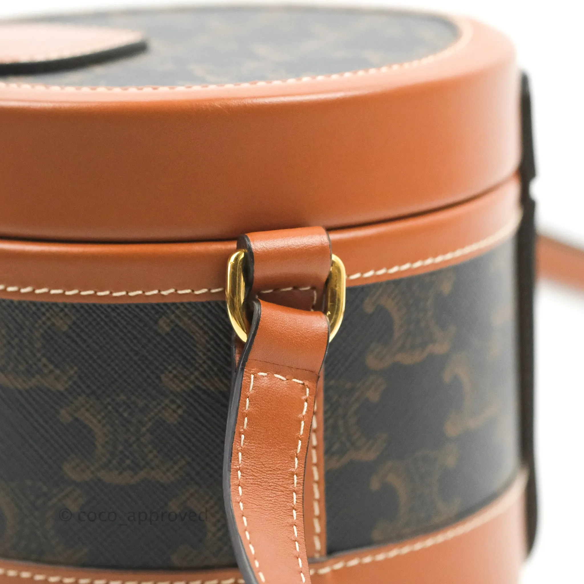 Celine Small Tambour Triomphe Canvas