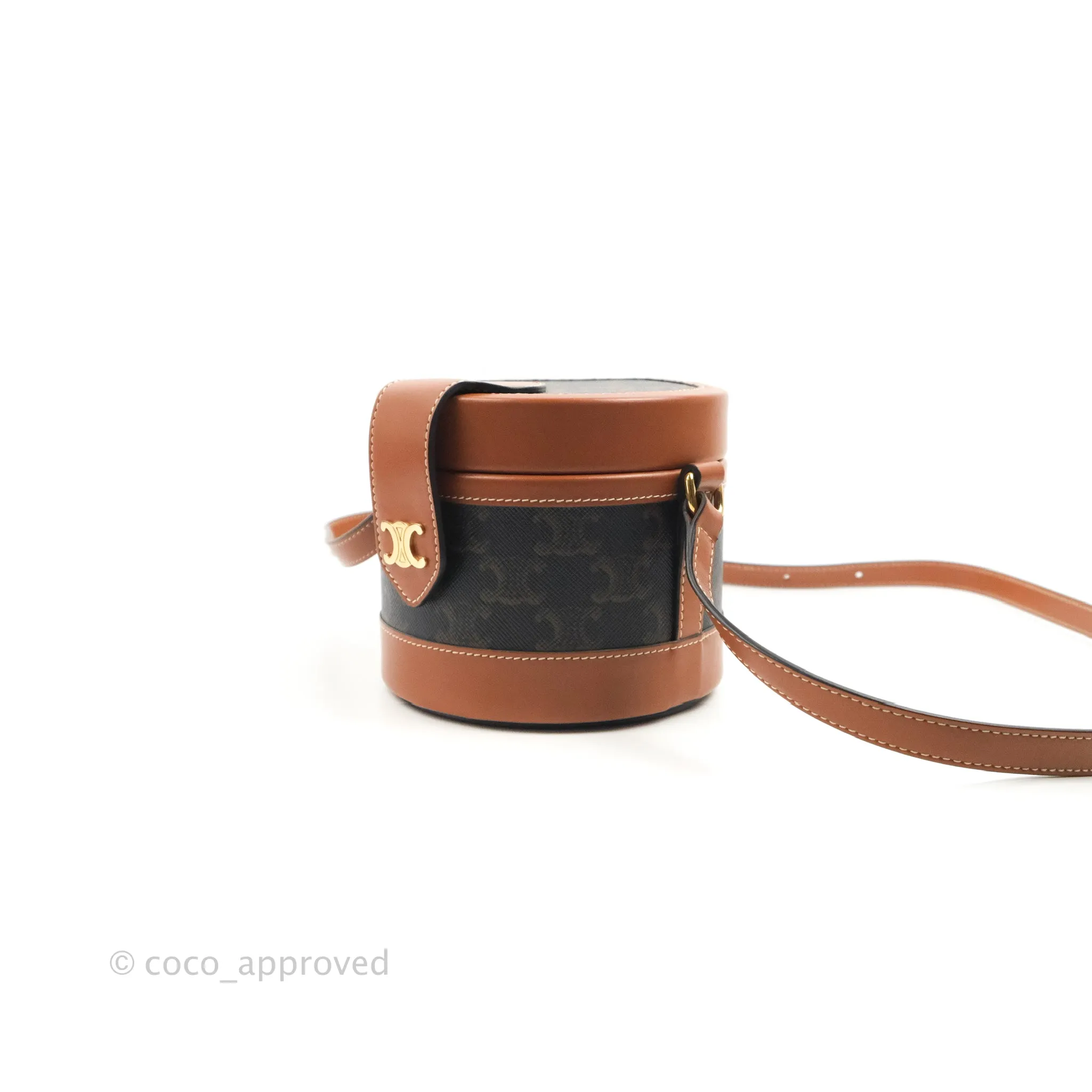 Celine Small Tambour Triomphe Canvas