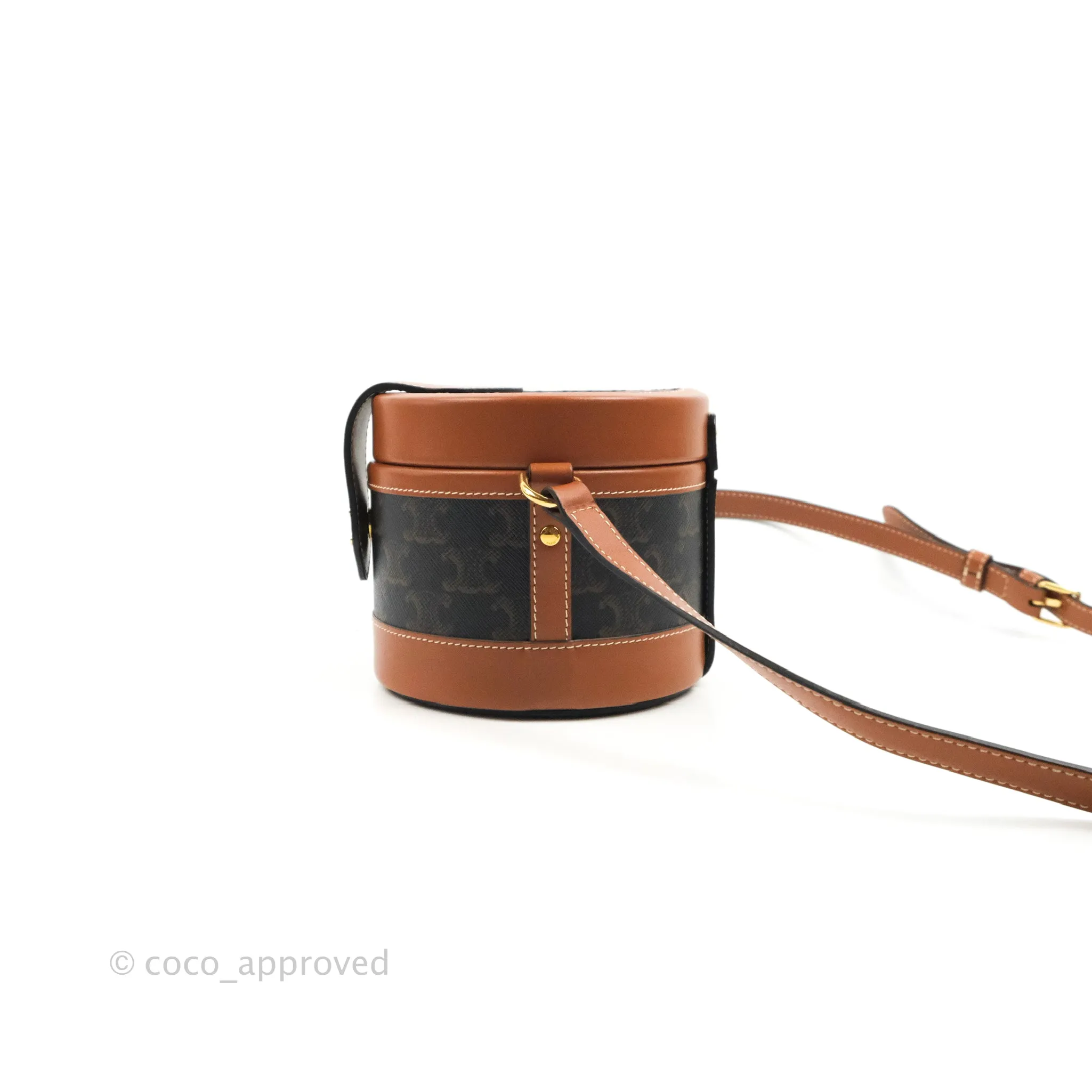 Celine Small Tambour Triomphe Canvas