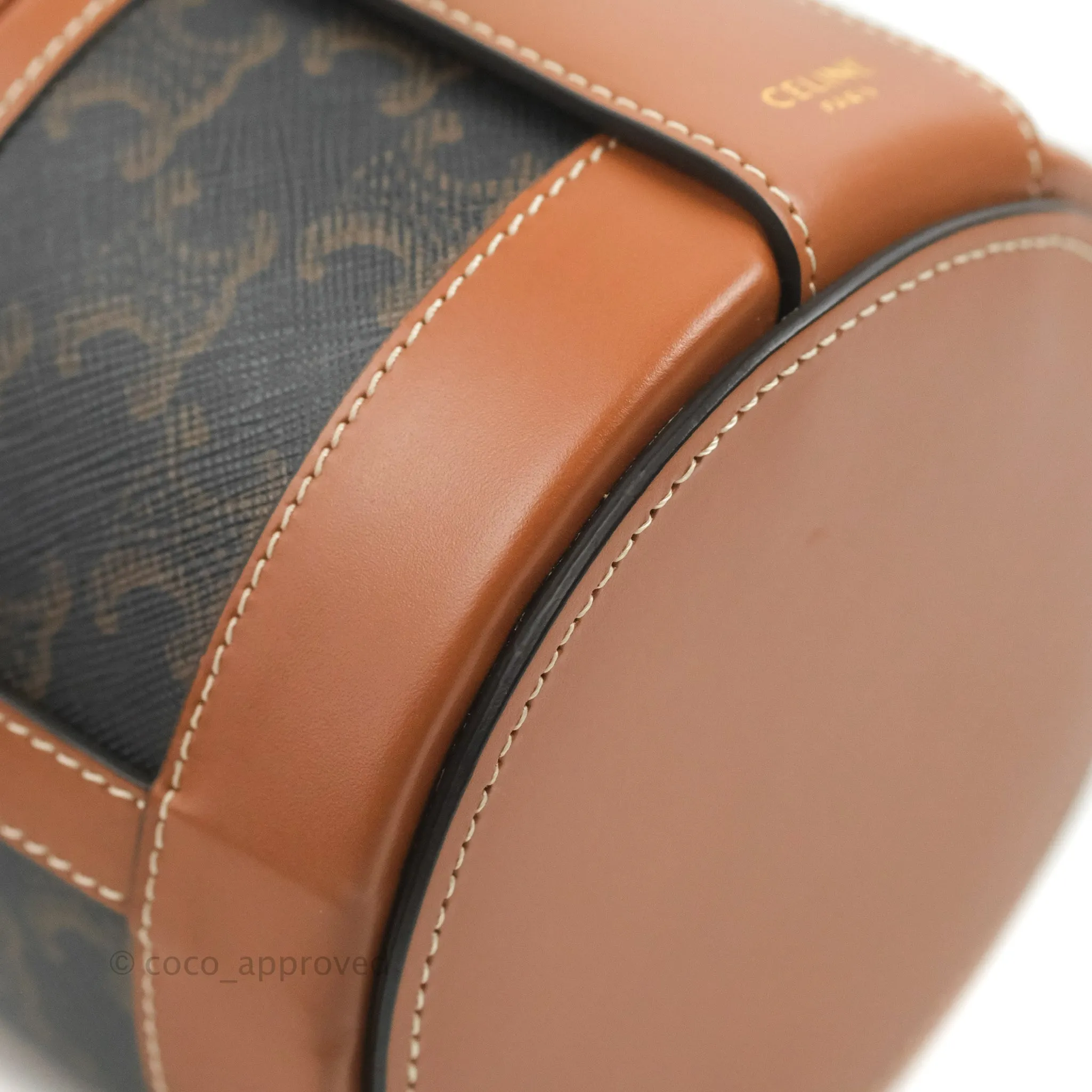 Celine Small Tambour Triomphe Canvas