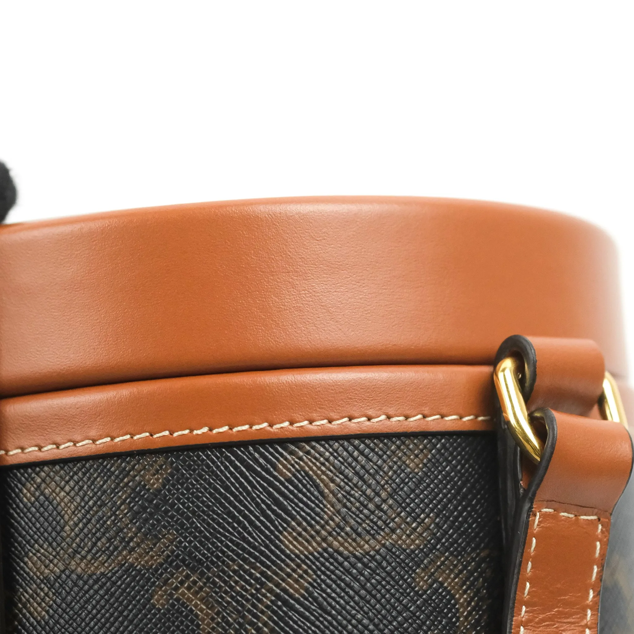 Celine Small Tambour Triomphe Canvas