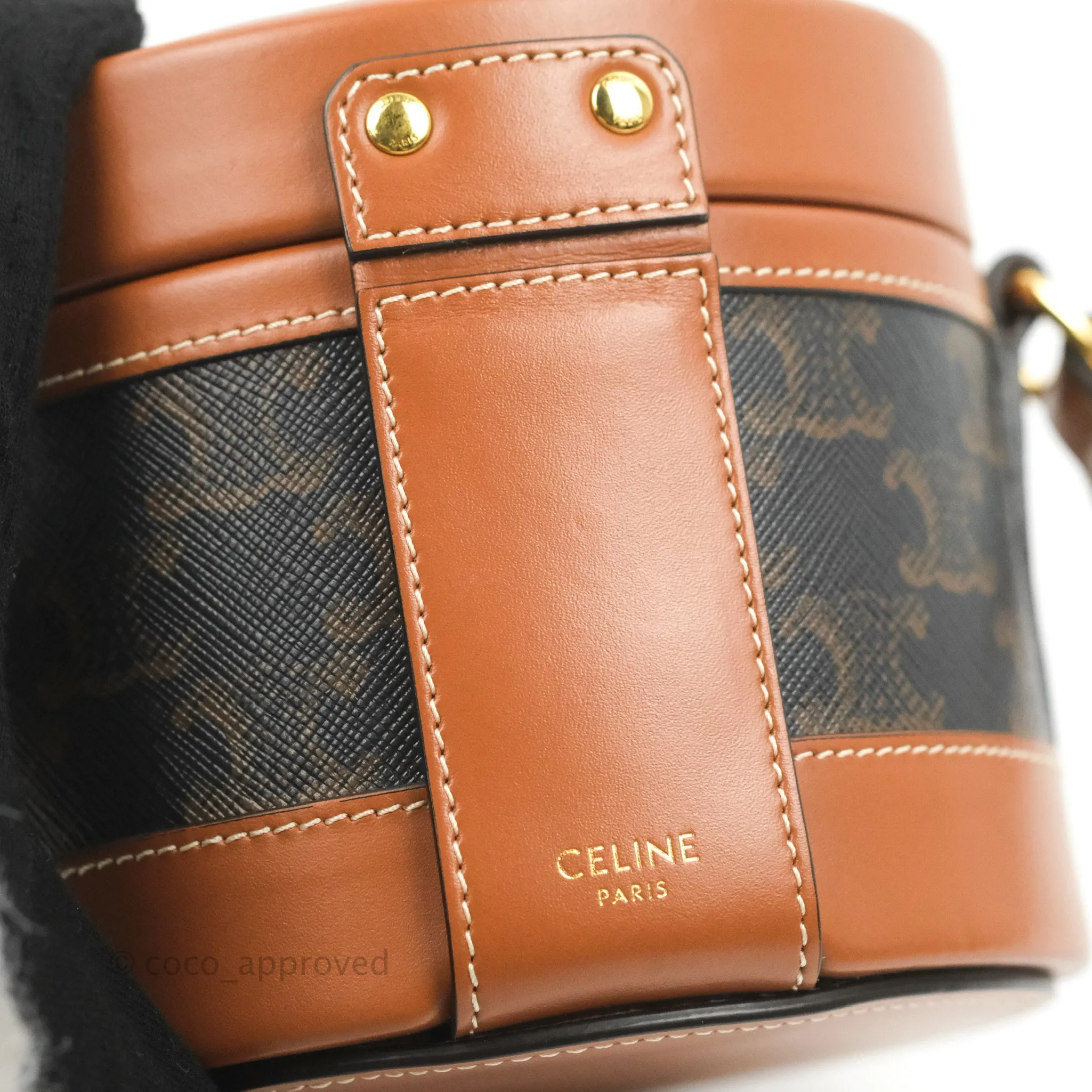 Celine Small Tambour Triomphe Canvas