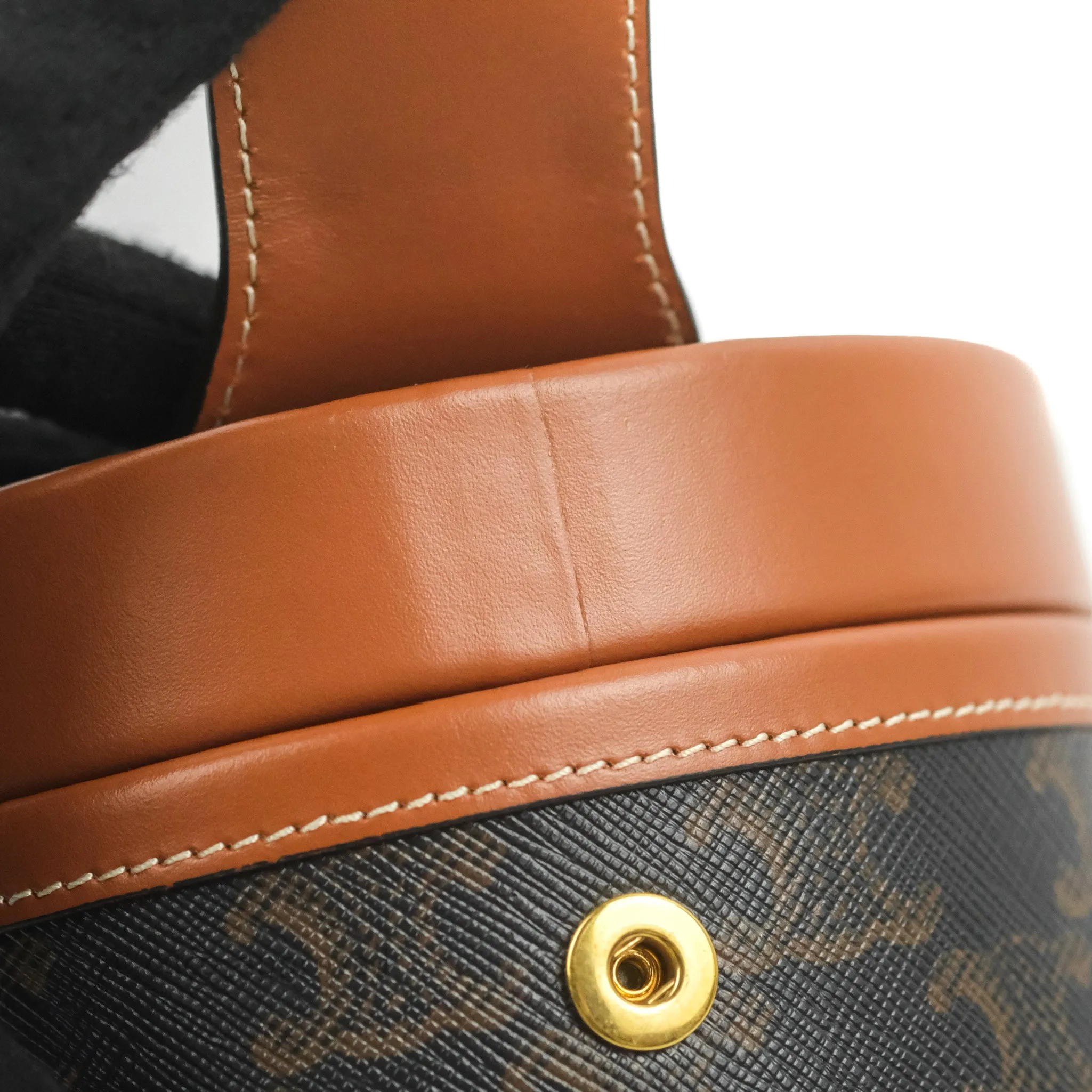 Celine Small Tambour Triomphe Canvas