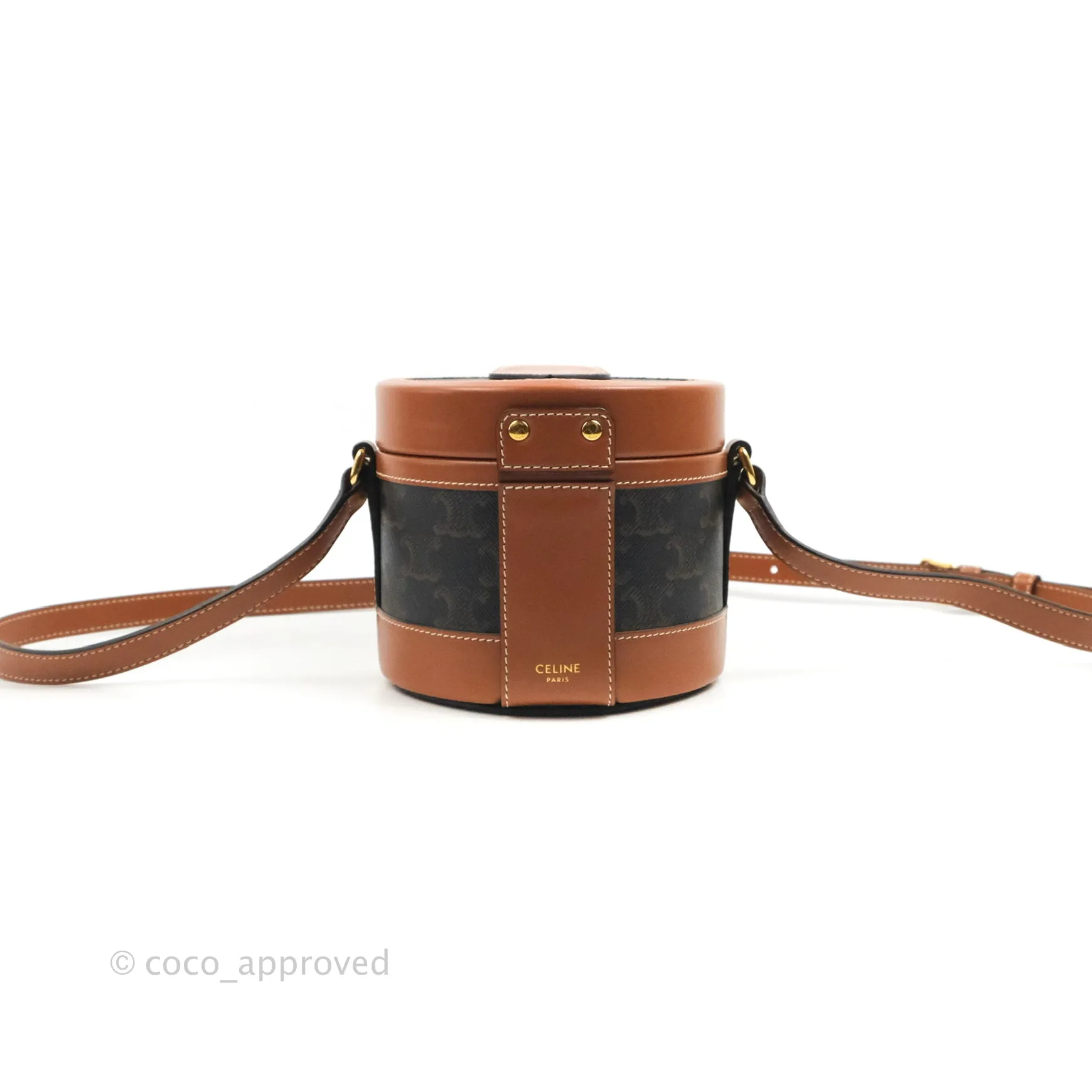 Celine Small Tambour Triomphe Canvas