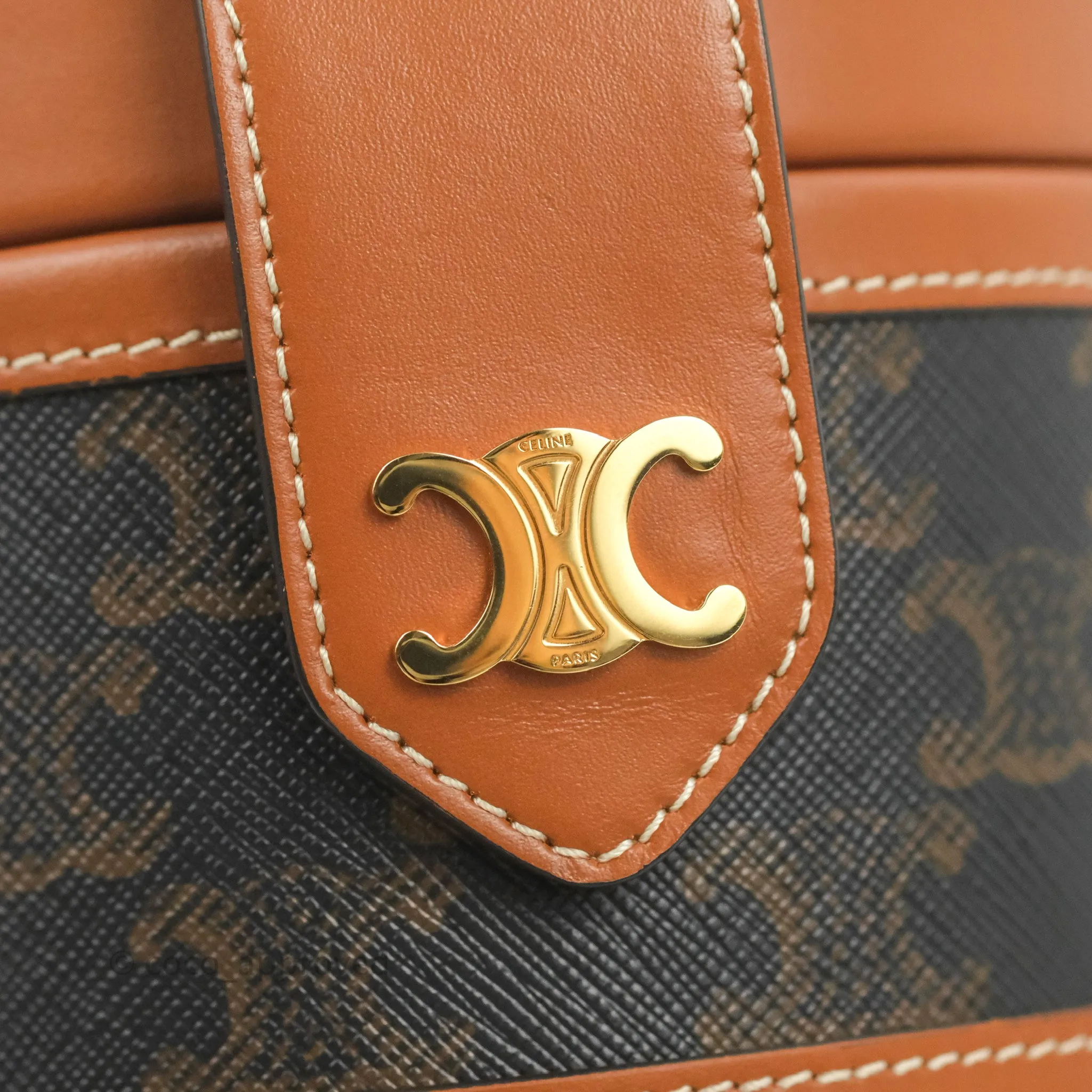 Celine Small Tambour Triomphe Canvas