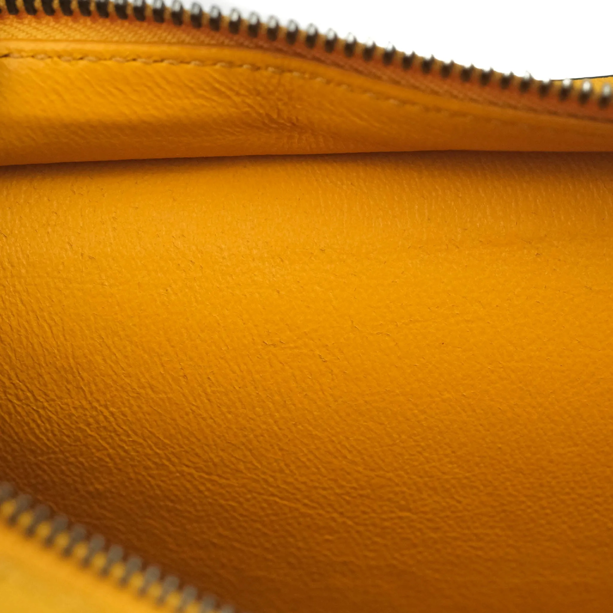 Celine Small Trapeze Bag Mustard Yellow Grained Calfskin