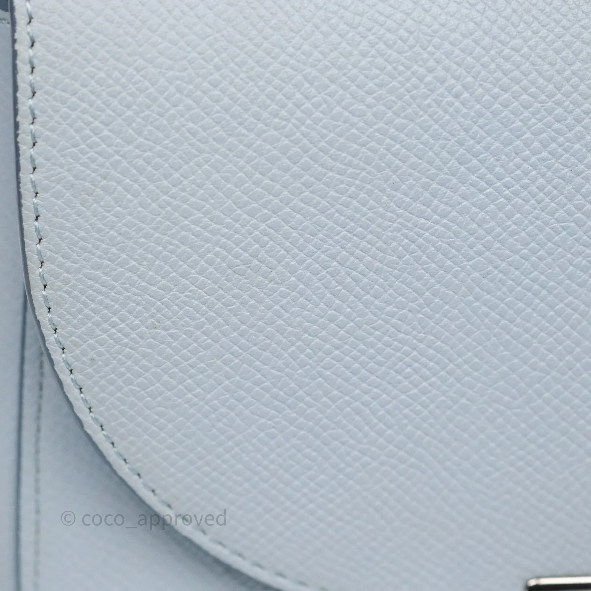 Celine Small Trotteur Bag Light Blue Grained Calfskin