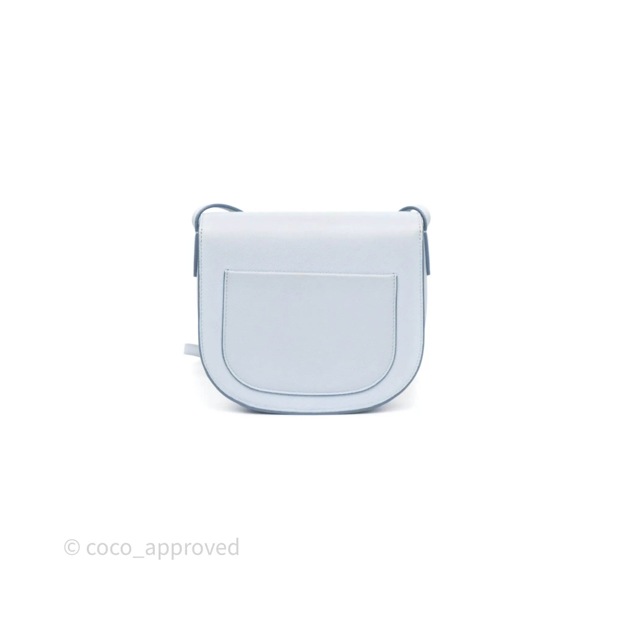 Celine Small Trotteur Bag Light Blue Grained Calfskin
