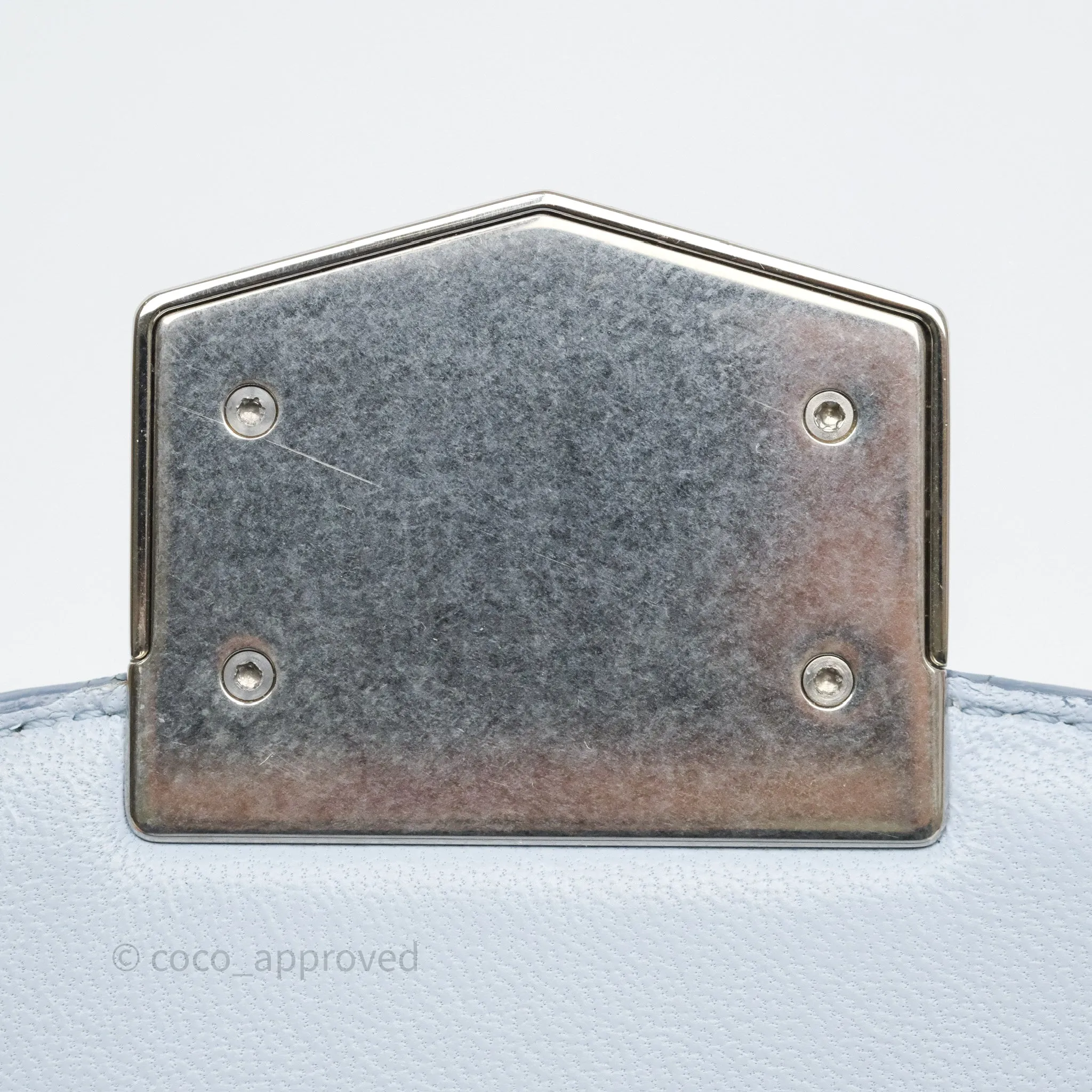 Celine Small Trotteur Bag Light Blue Grained Calfskin