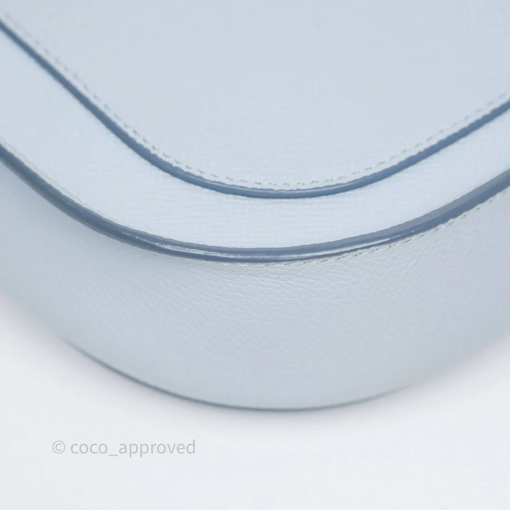 Celine Small Trotteur Bag Light Blue Grained Calfskin