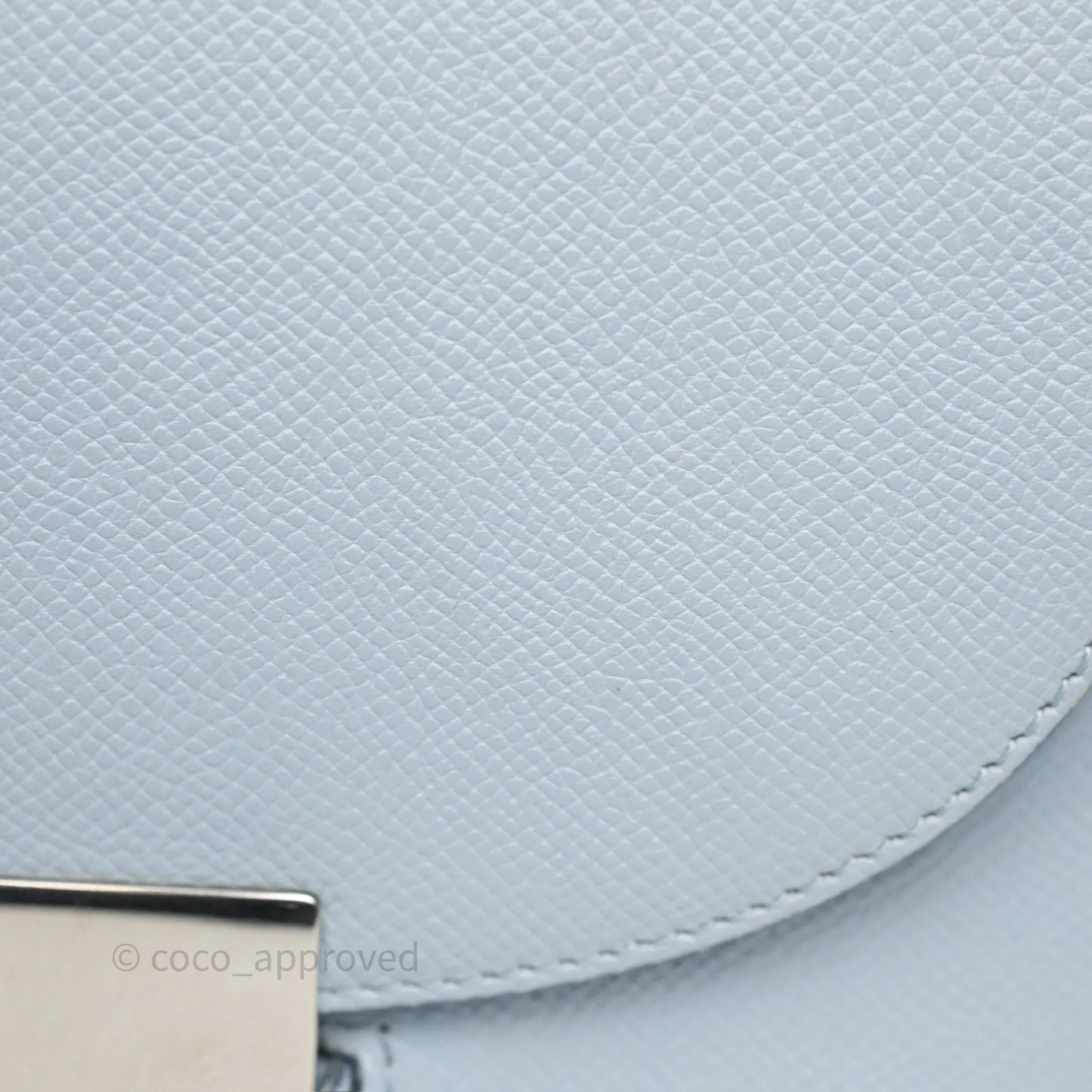 Celine Small Trotteur Bag Light Blue Grained Calfskin