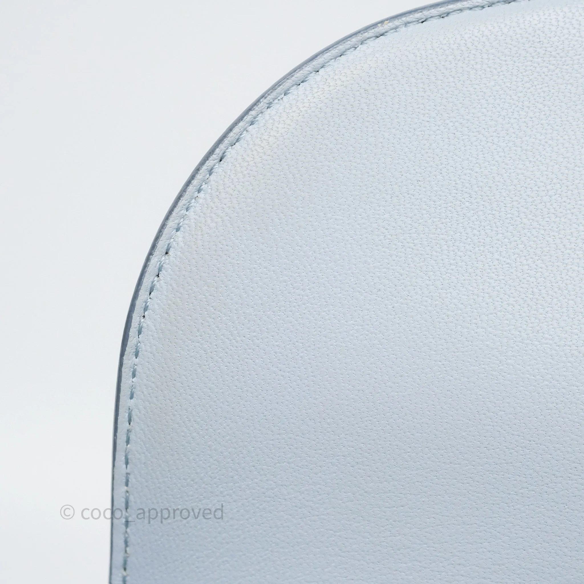 Celine Small Trotteur Bag Light Blue Grained Calfskin