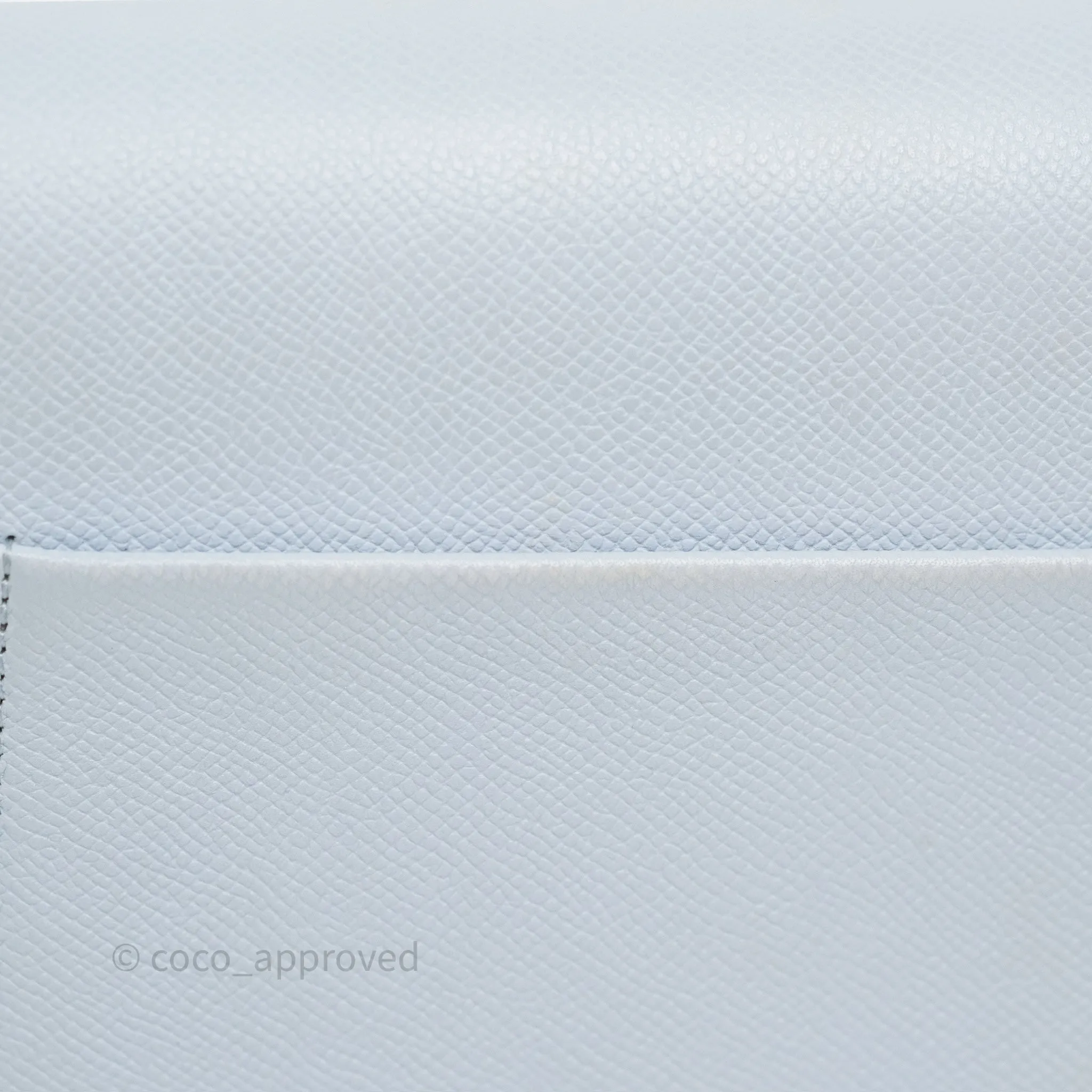 Celine Small Trotteur Bag Light Blue Grained Calfskin