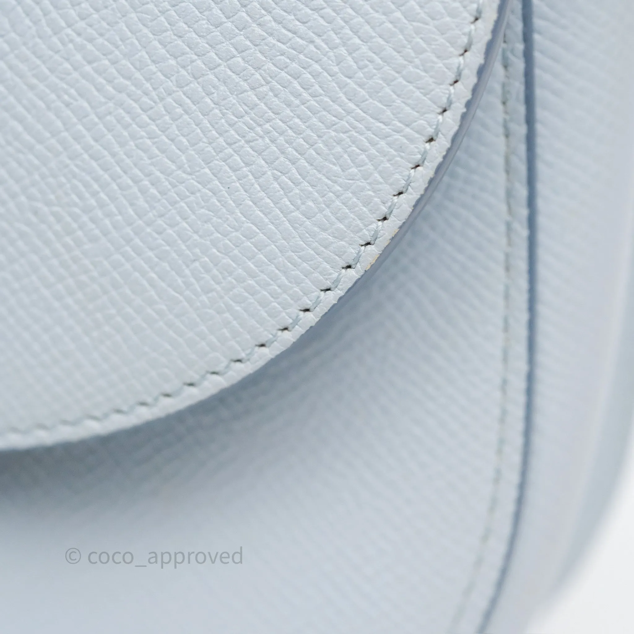 Celine Small Trotteur Bag Light Blue Grained Calfskin