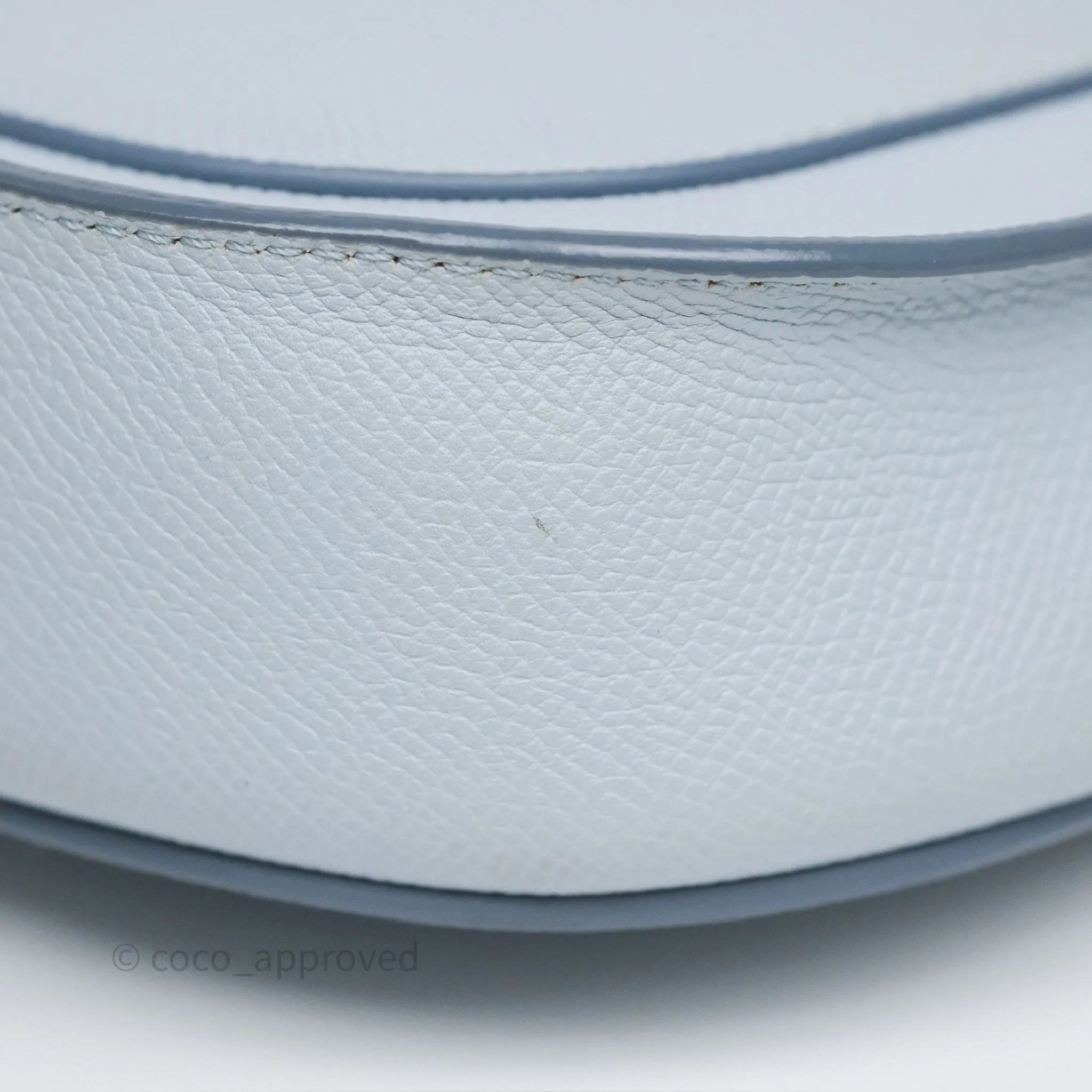 Celine Small Trotteur Bag Light Blue Grained Calfskin