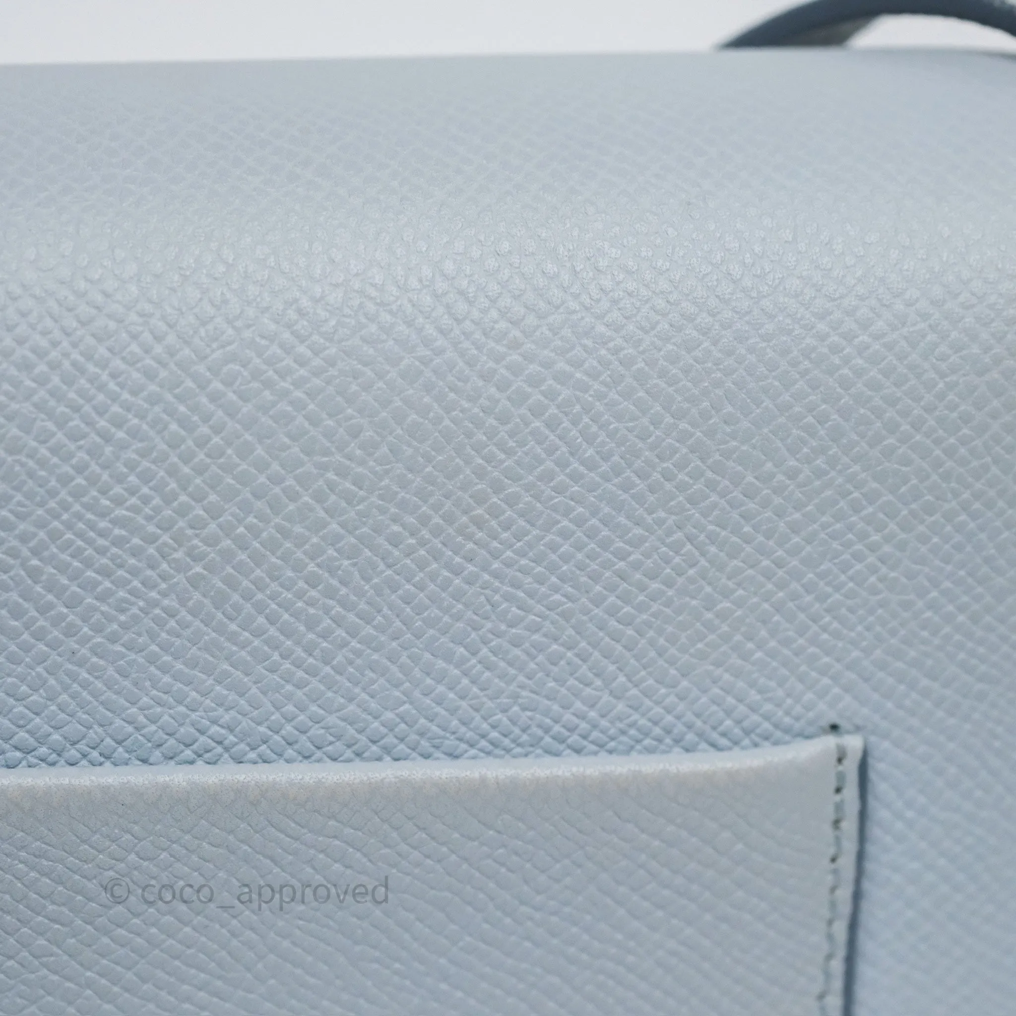 Celine Small Trotteur Bag Light Blue Grained Calfskin
