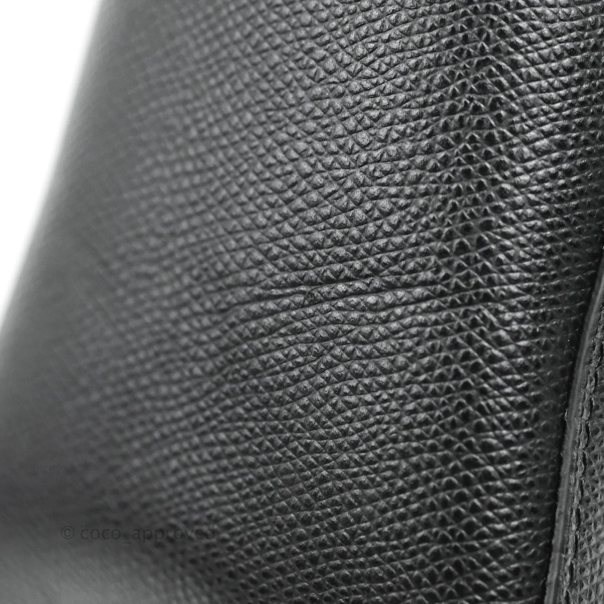 Celine Small Vertical Cabas Tote Black Grained Calfskin Silver Hardware