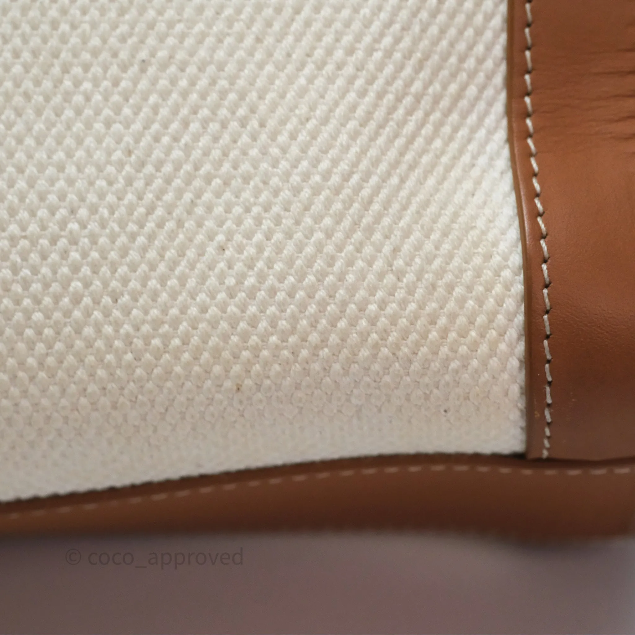 Celine Small Vertical Cabas Tote With Celine Print Natural/ Tan