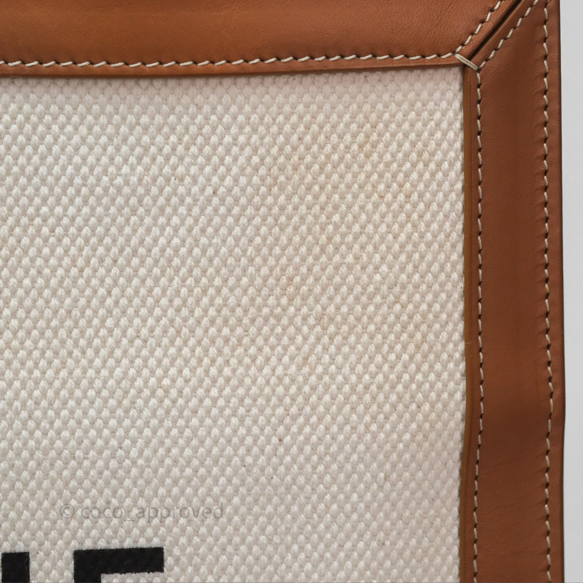 Celine Small Vertical Cabas Tote With Celine Print Natural/ Tan
