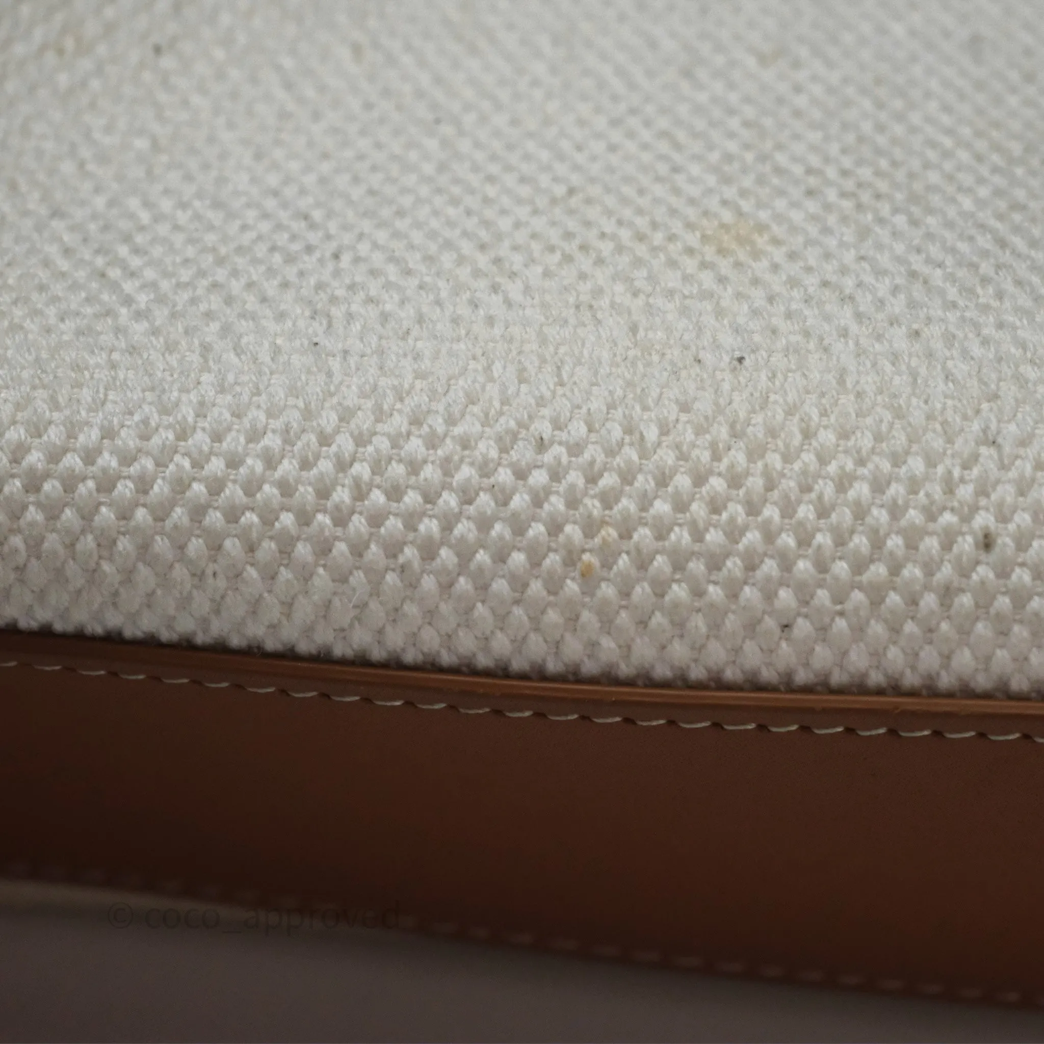 Celine Small Vertical Cabas Tote With Celine Print Natural/ Tan