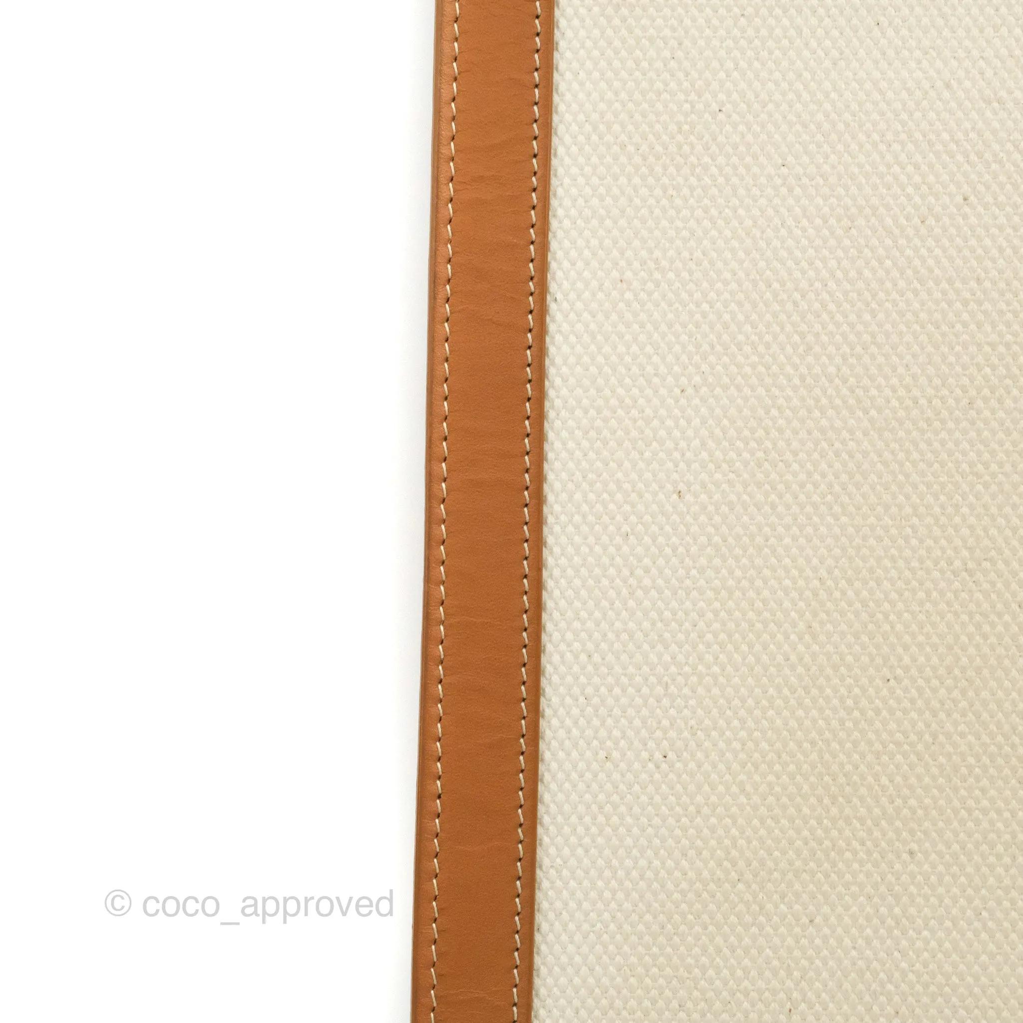Celine Small Vertical Cabas Tote With Celine Print Natural/Tan