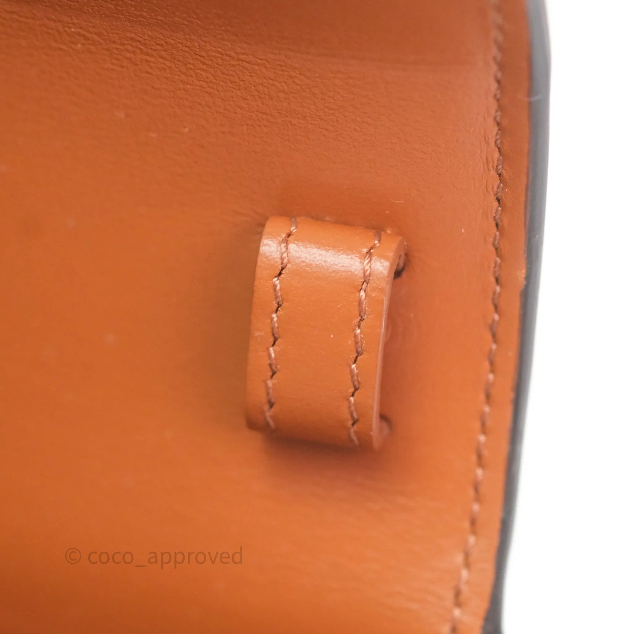 Celine Tan Canvas Calfskin Mini Triomphe