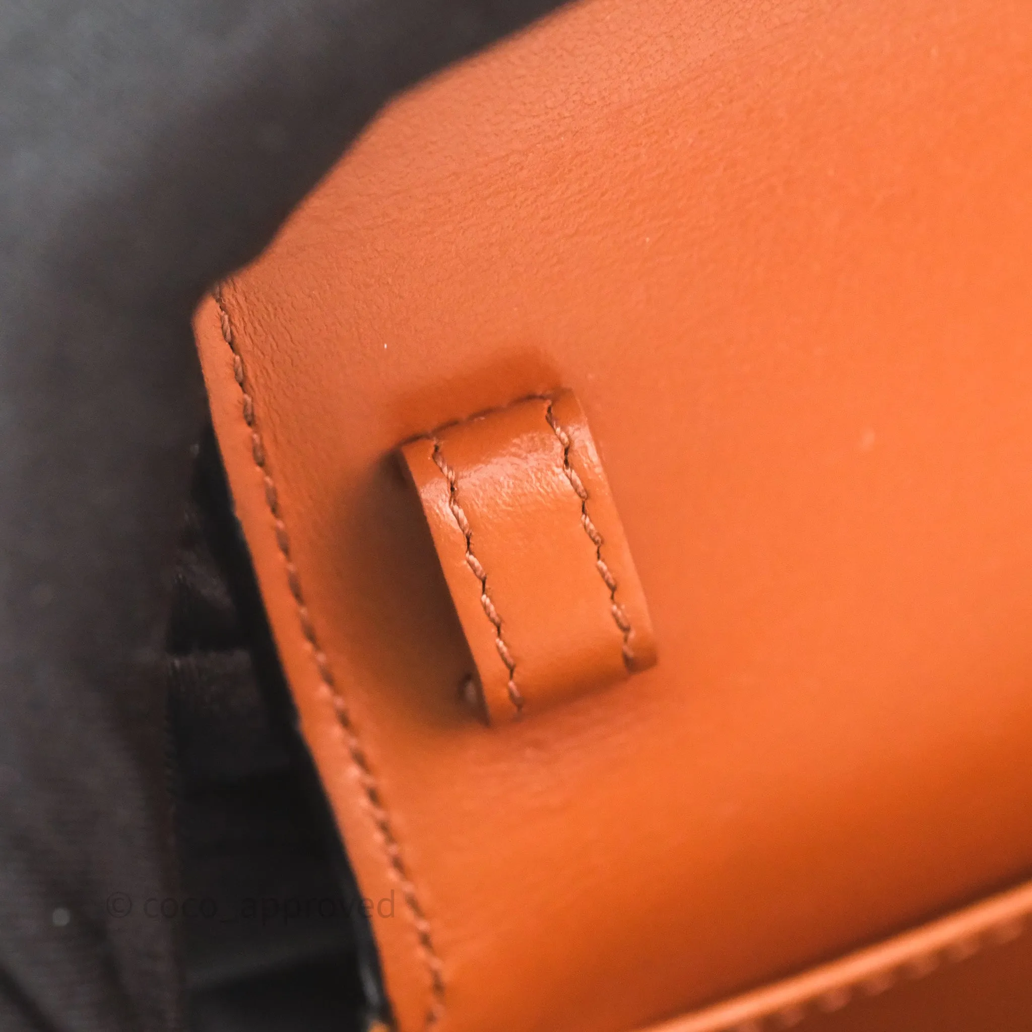 Celine Tan Canvas Calfskin Mini Triomphe
