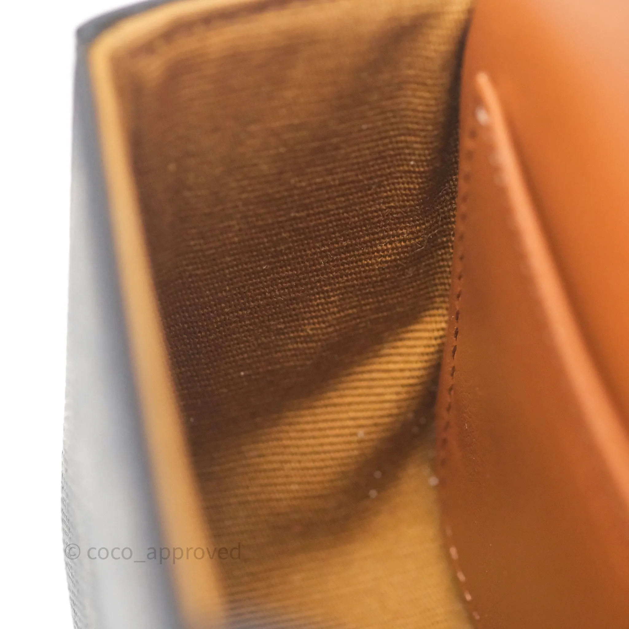 Celine Tan Canvas Calfskin Mini Triomphe