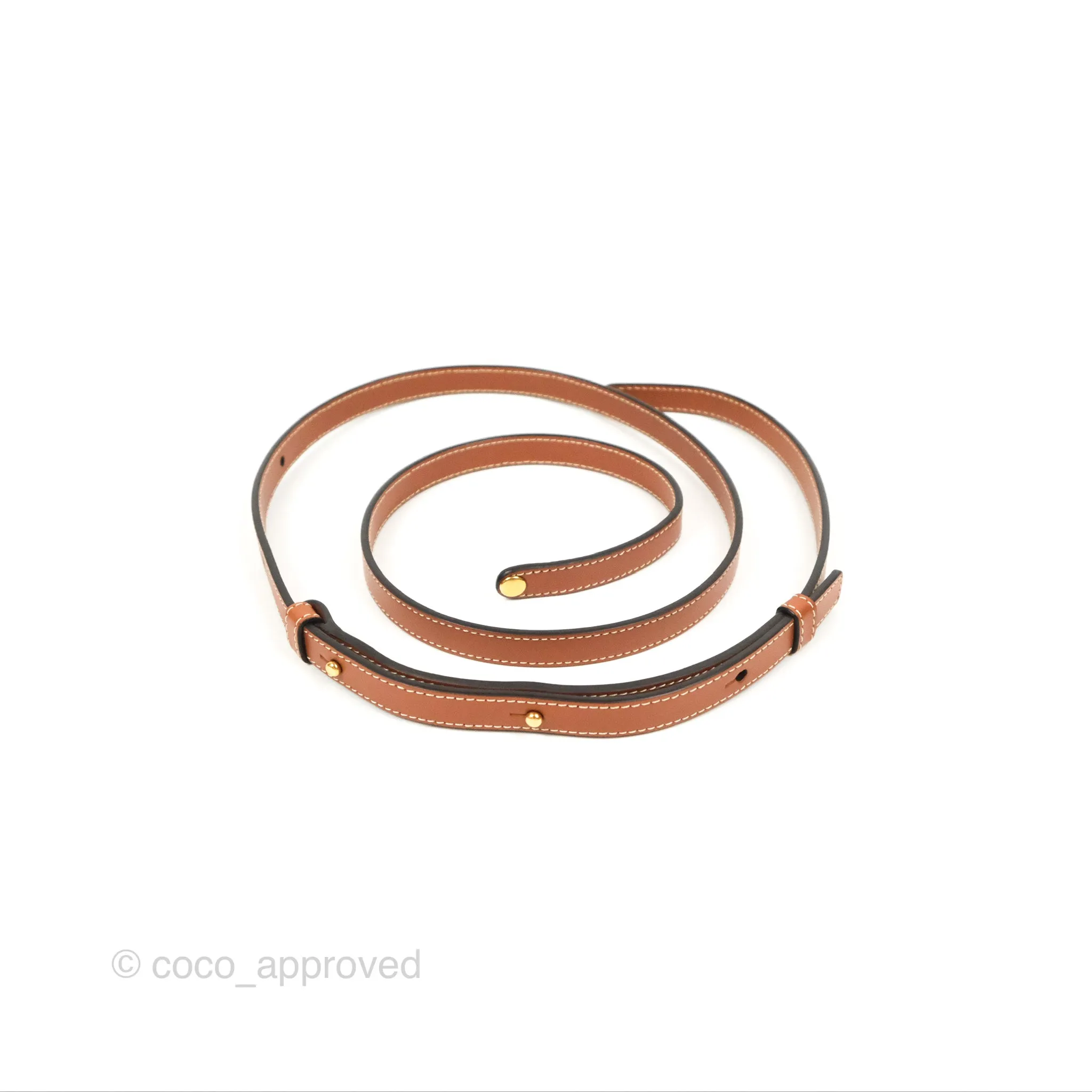 Celine Tan Canvas Calfskin Mini Triomphe