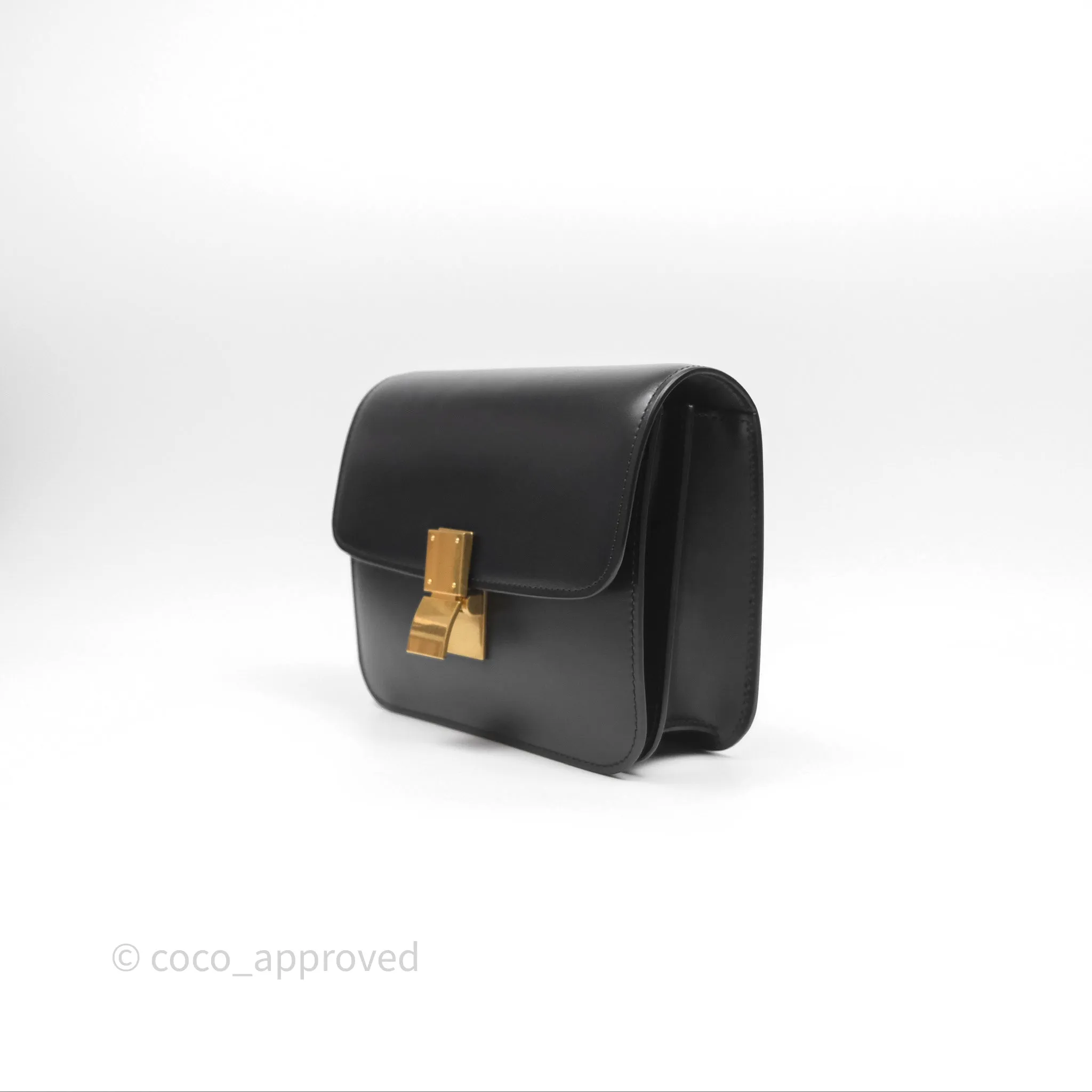 Celine Teen Classic Box Flap Black Calfskin
