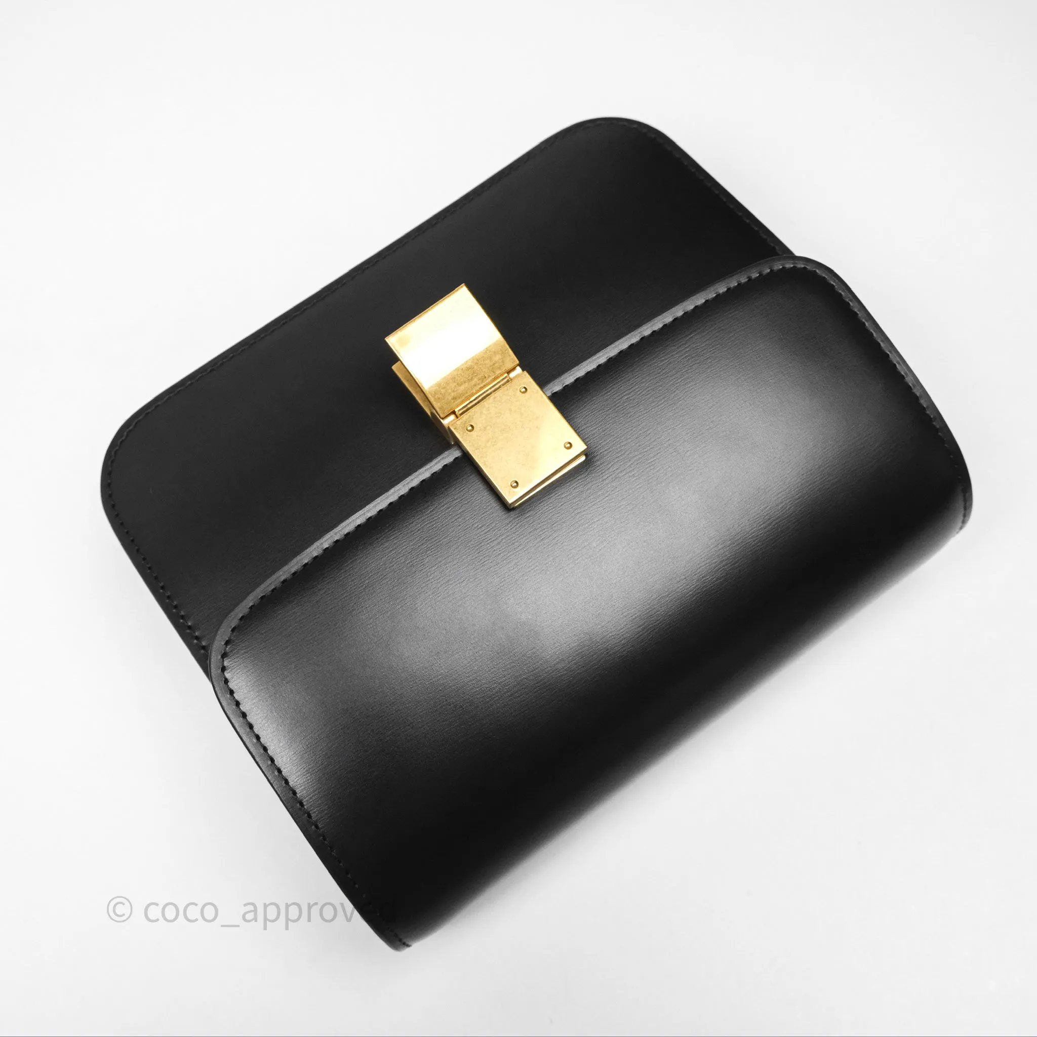 Celine Teen Classic Box Flap Black Calfskin