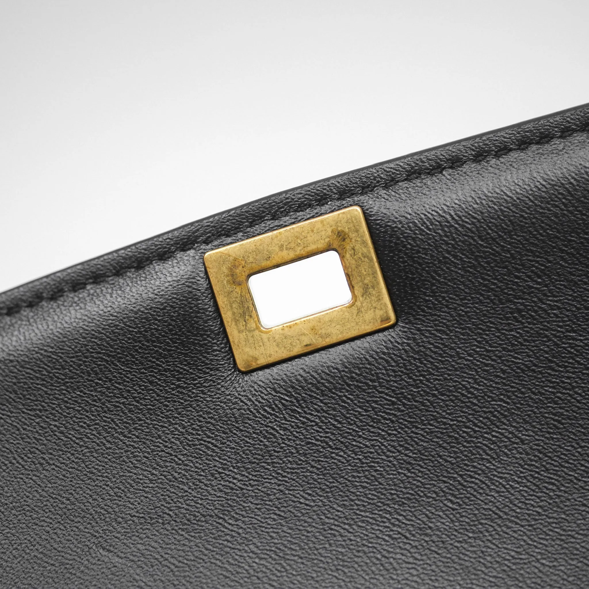 Celine Teen Classic Box Flap Black Calfskin