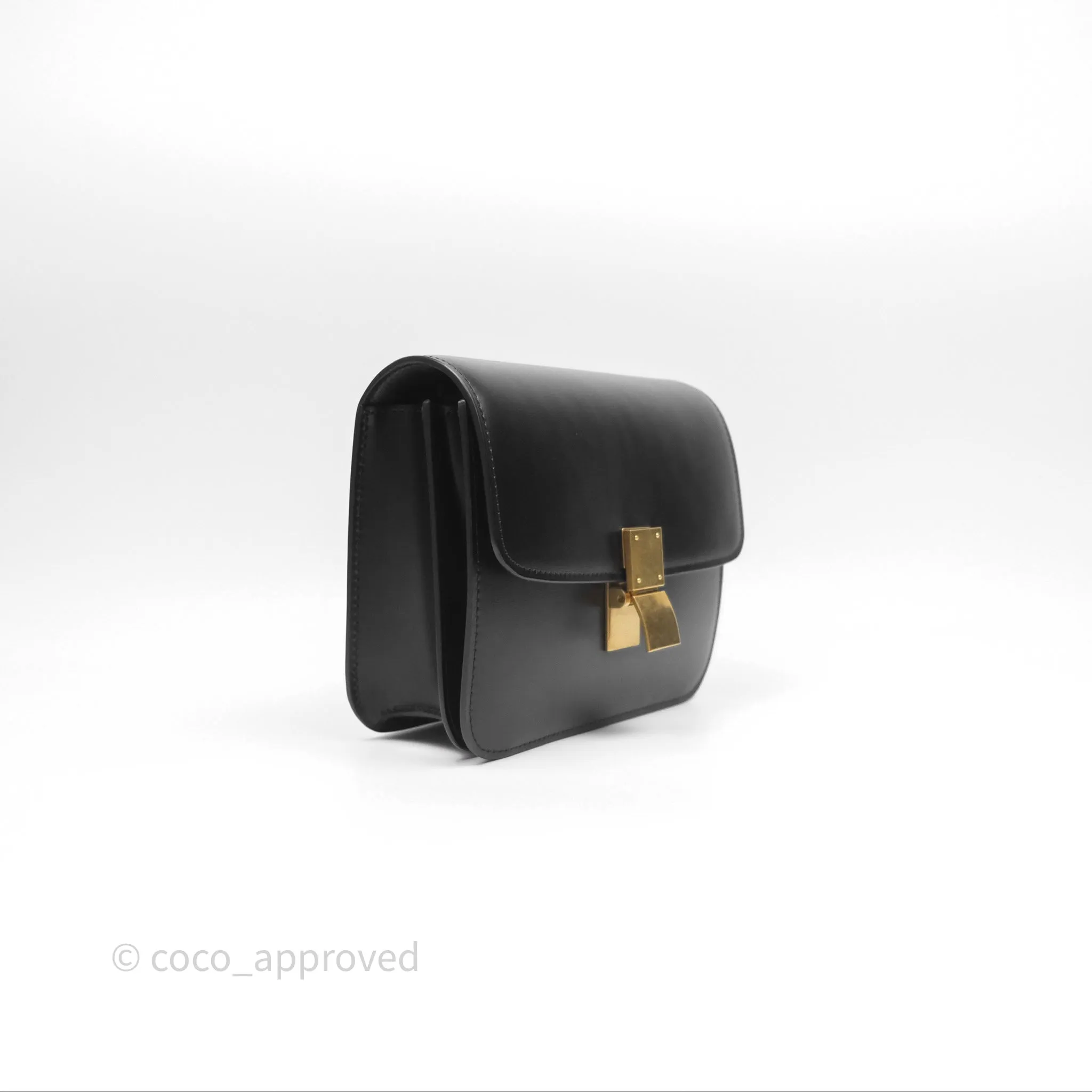 Celine Teen Classic Box Flap Black Calfskin